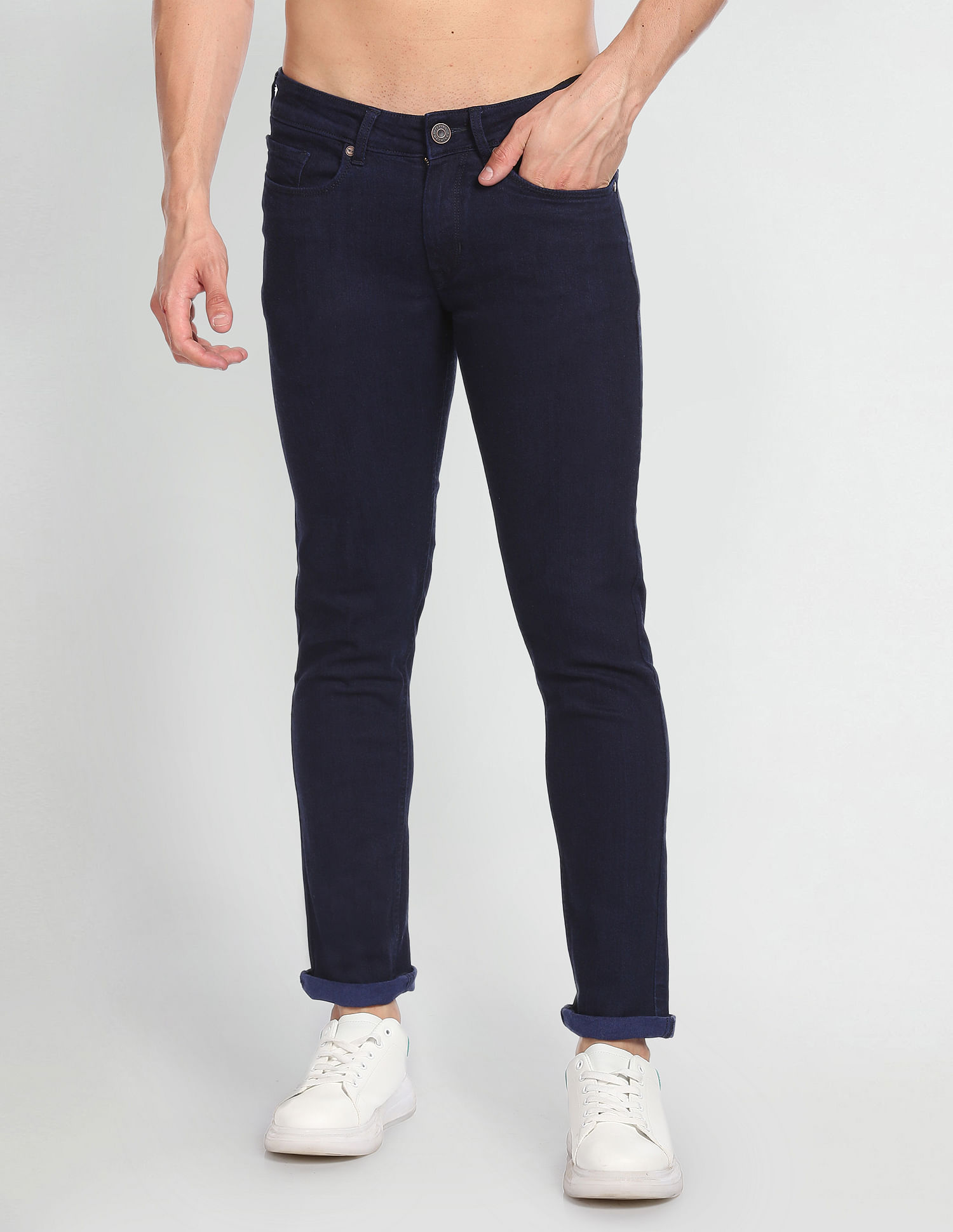 Flying Machine Mid Rise Jackson Super Skinny Jeans