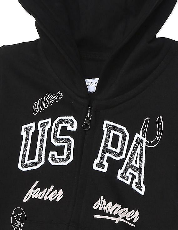 U.S. Polo Assn. Kids Long Sleeve Brand Print Sweatshirt
