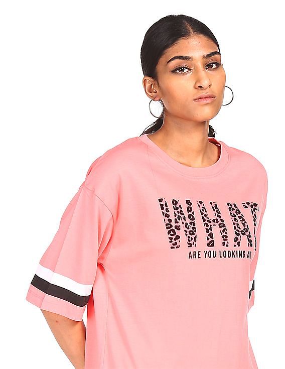 flying machine round neck t shirt
