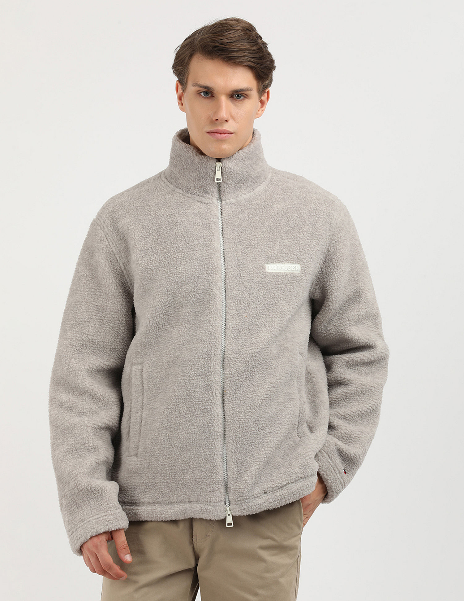 Tommy Hilfiger Monotype Textured Fleece Sweatshirt