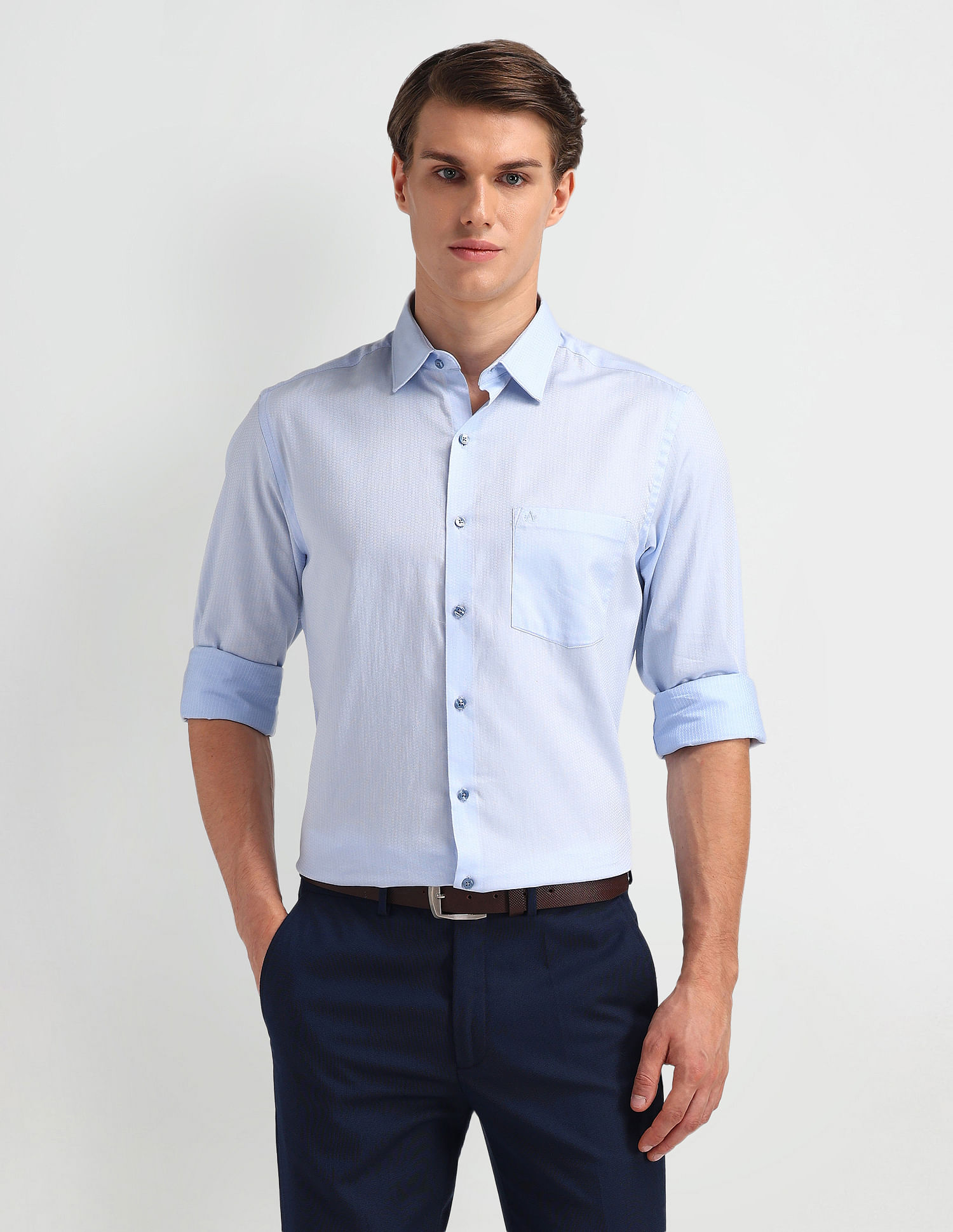 Arrow Liberty Classic Fit  Textured Shirt