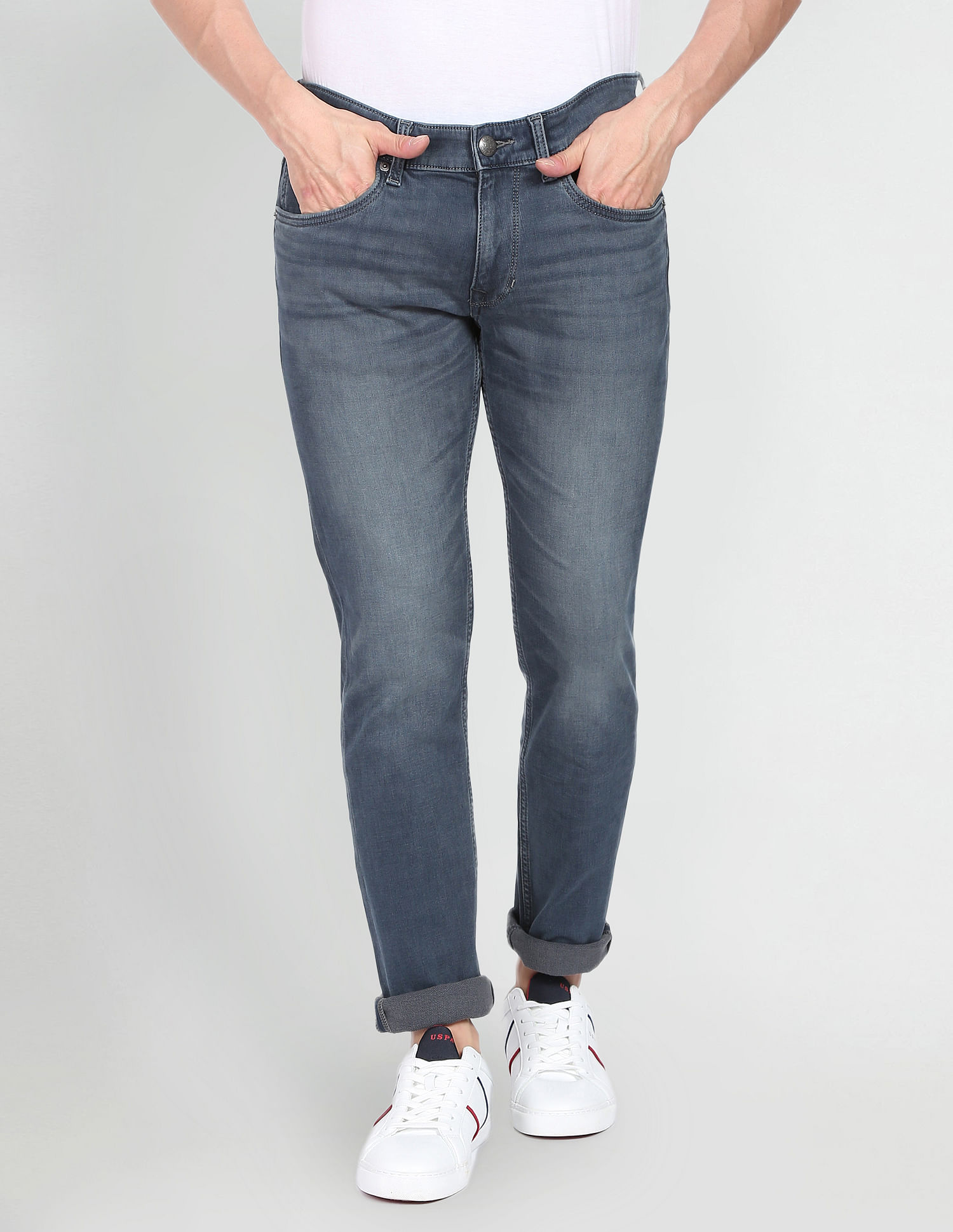 U.S. Polo Assn. Denim Co. Brandon Slim Tapered Fit Blue Jeans