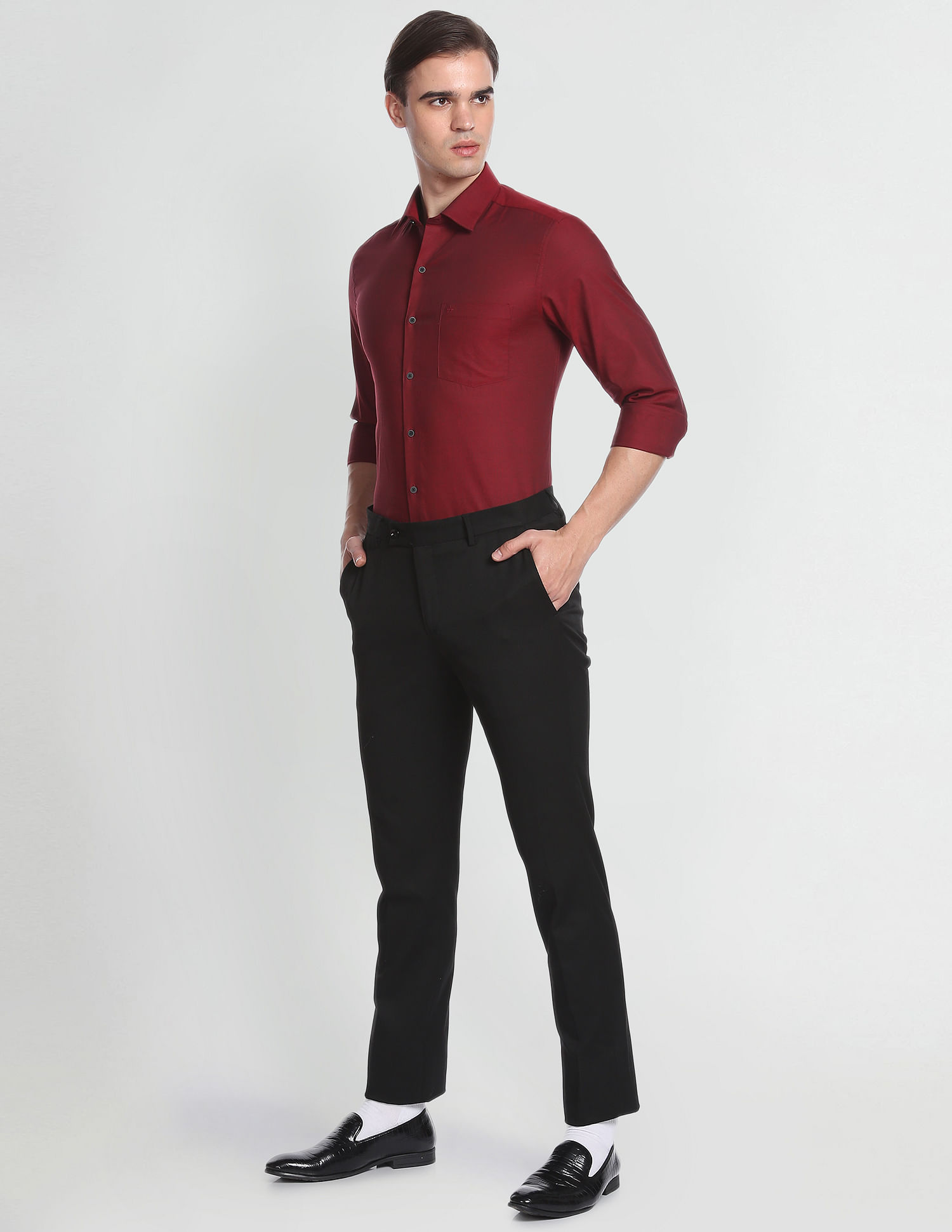 Arrow Newyork Solid Dobby Shirt