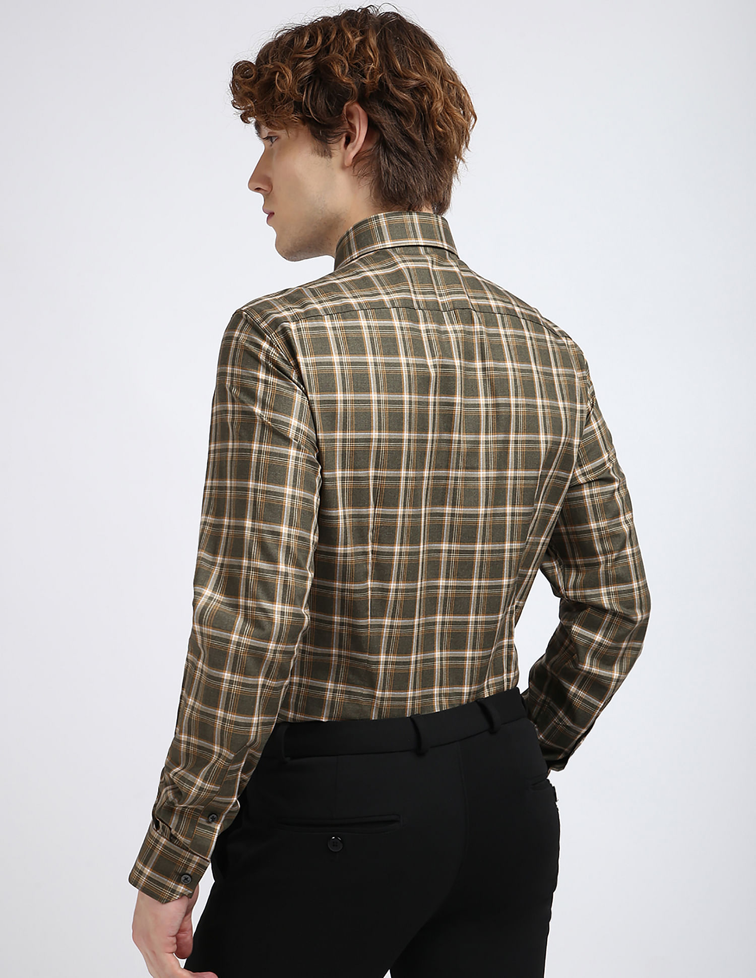 Tommy Hilfiger Melange Large Checked Regular Fit Shirt