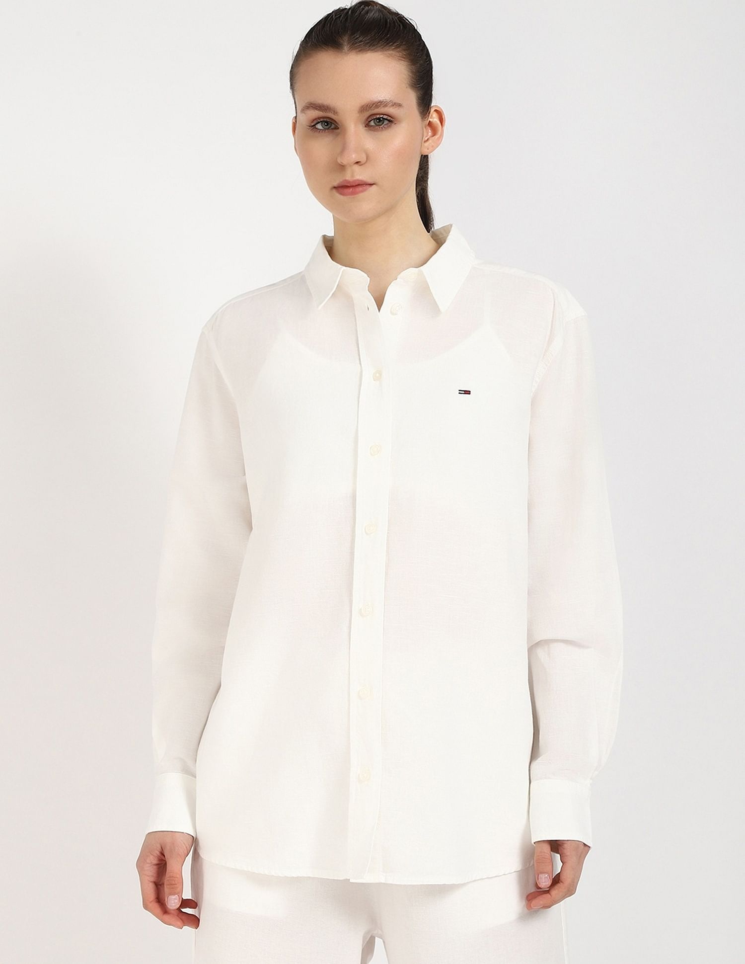 Tommy Hilfiger Solid Relaxed Fit Shirt