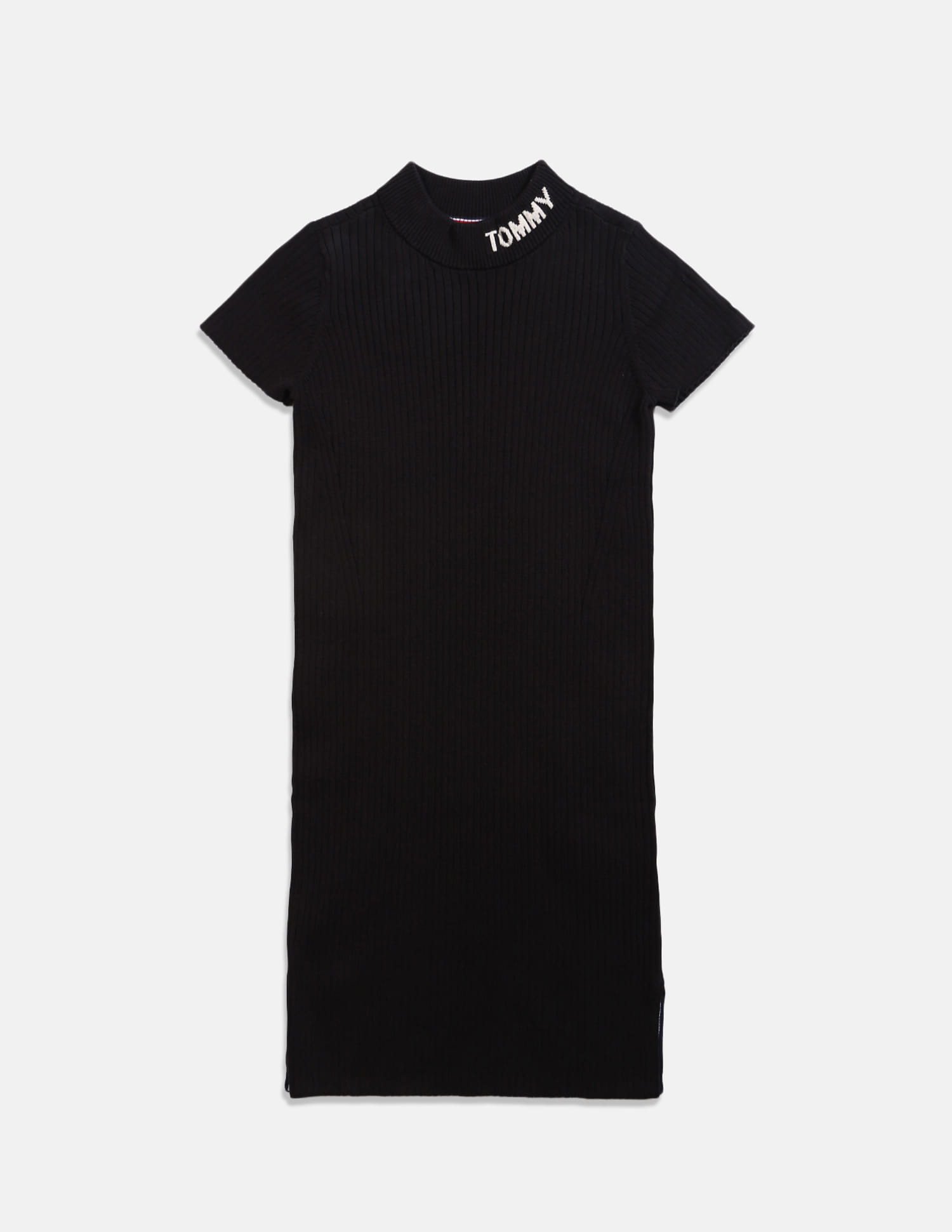 tommy hilfiger ribbed turtleneck sweater dress Dress RIB ROLL-NK
