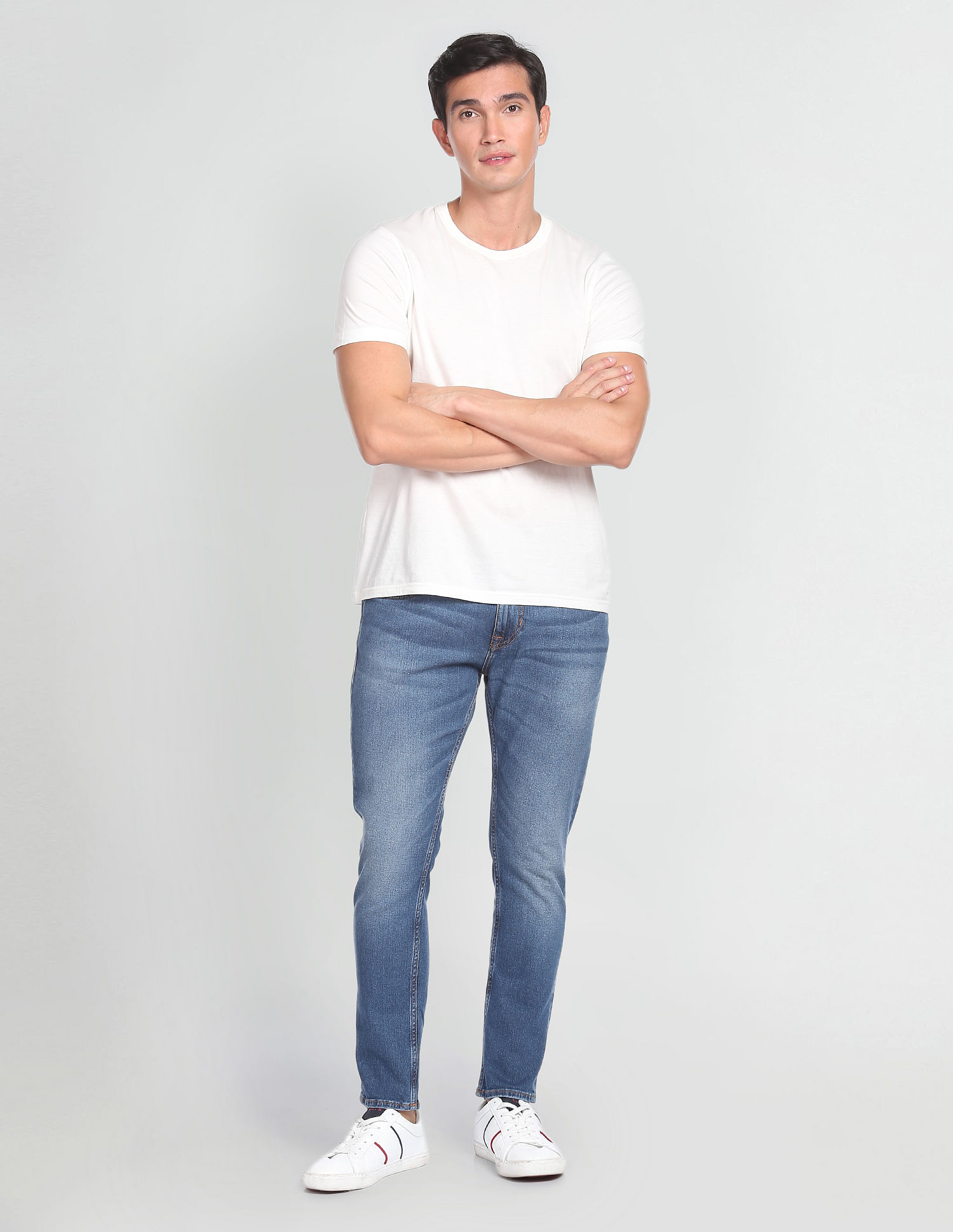 U.S. Polo Assn. Denim Co. Henry Cropped Fit Blue Jeans