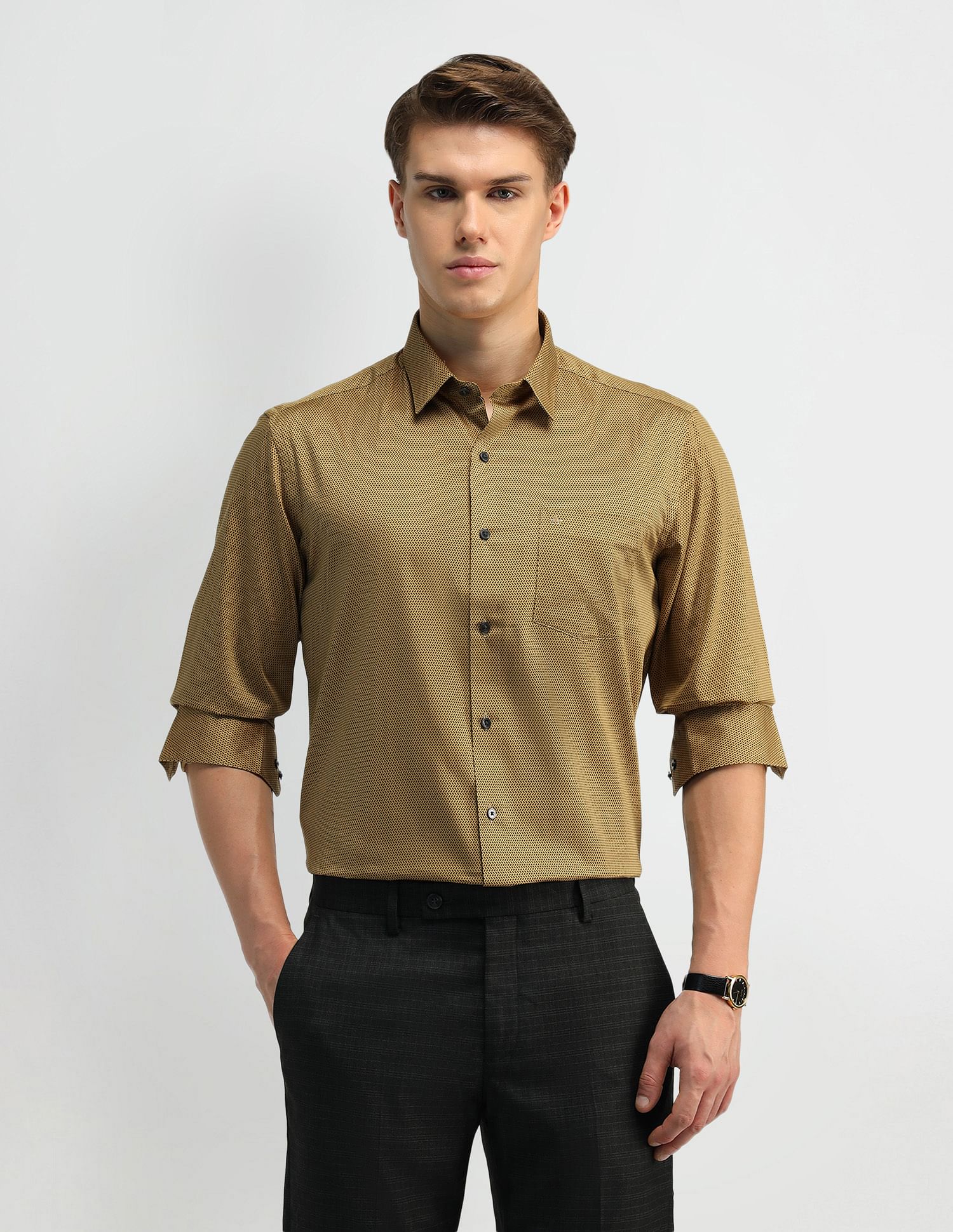 Arrow Manhattan Slim Fit Twill Shirt