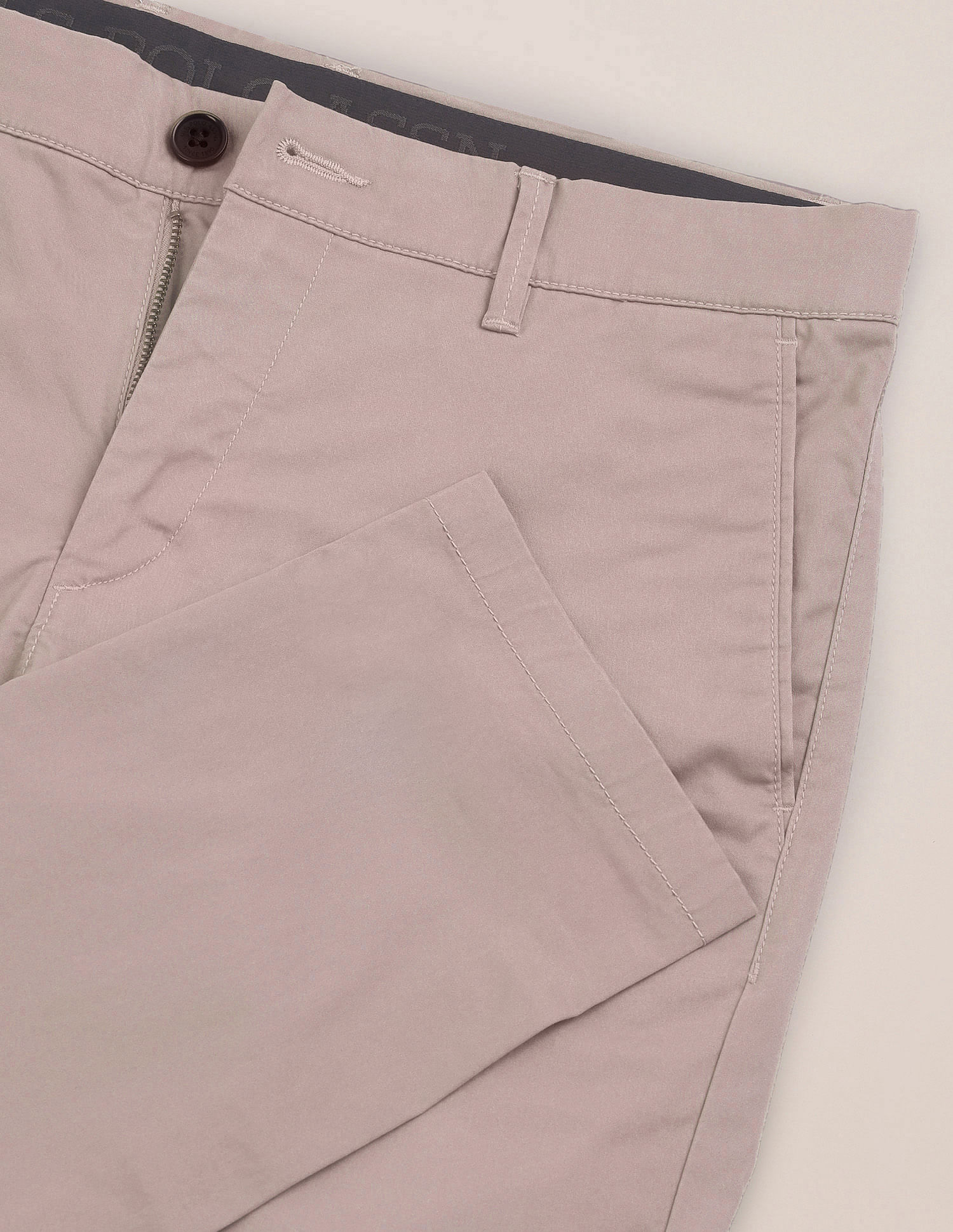 U.S. Polo Assn. Slim Straight Fit Satin Trousers