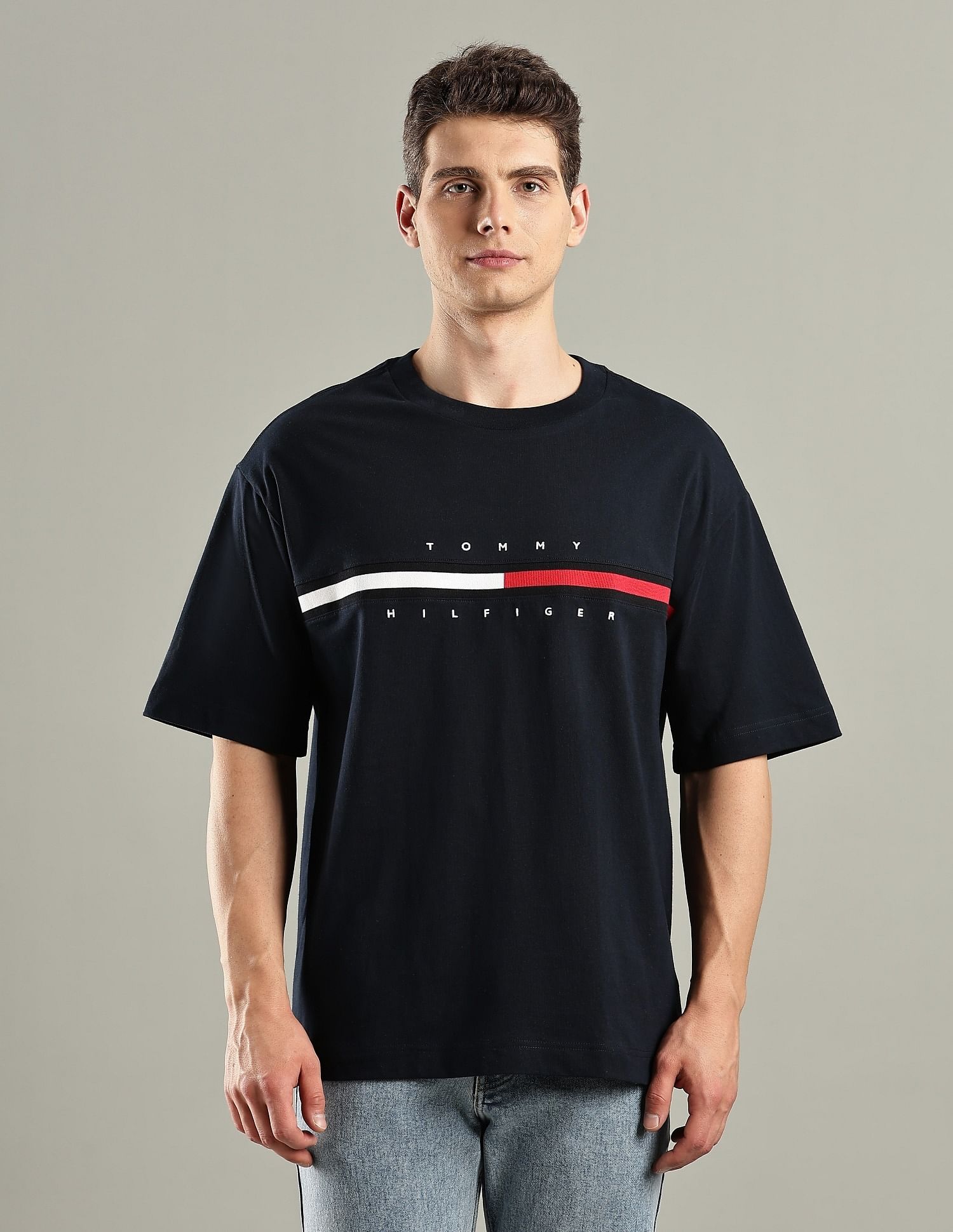 Tommy Hilfiger Embroidered Logo Regular-Fit Cotton T-Shirt
