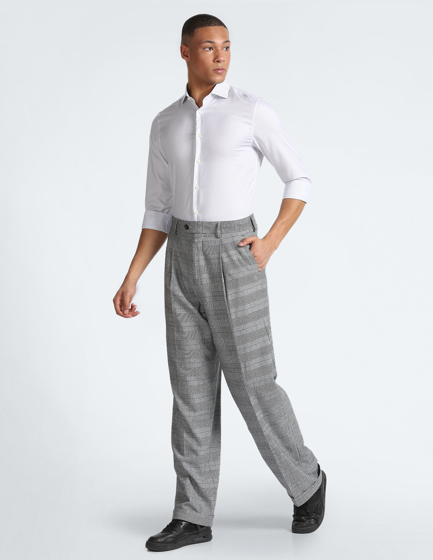 Tommy Hilfiger Flex Collar Pinstripe Slim Fit Shirt