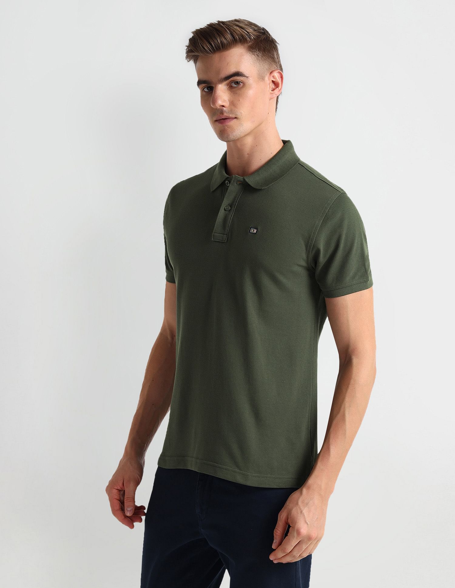 Arrow Sports Short Sleeve Solid Polo Shirt