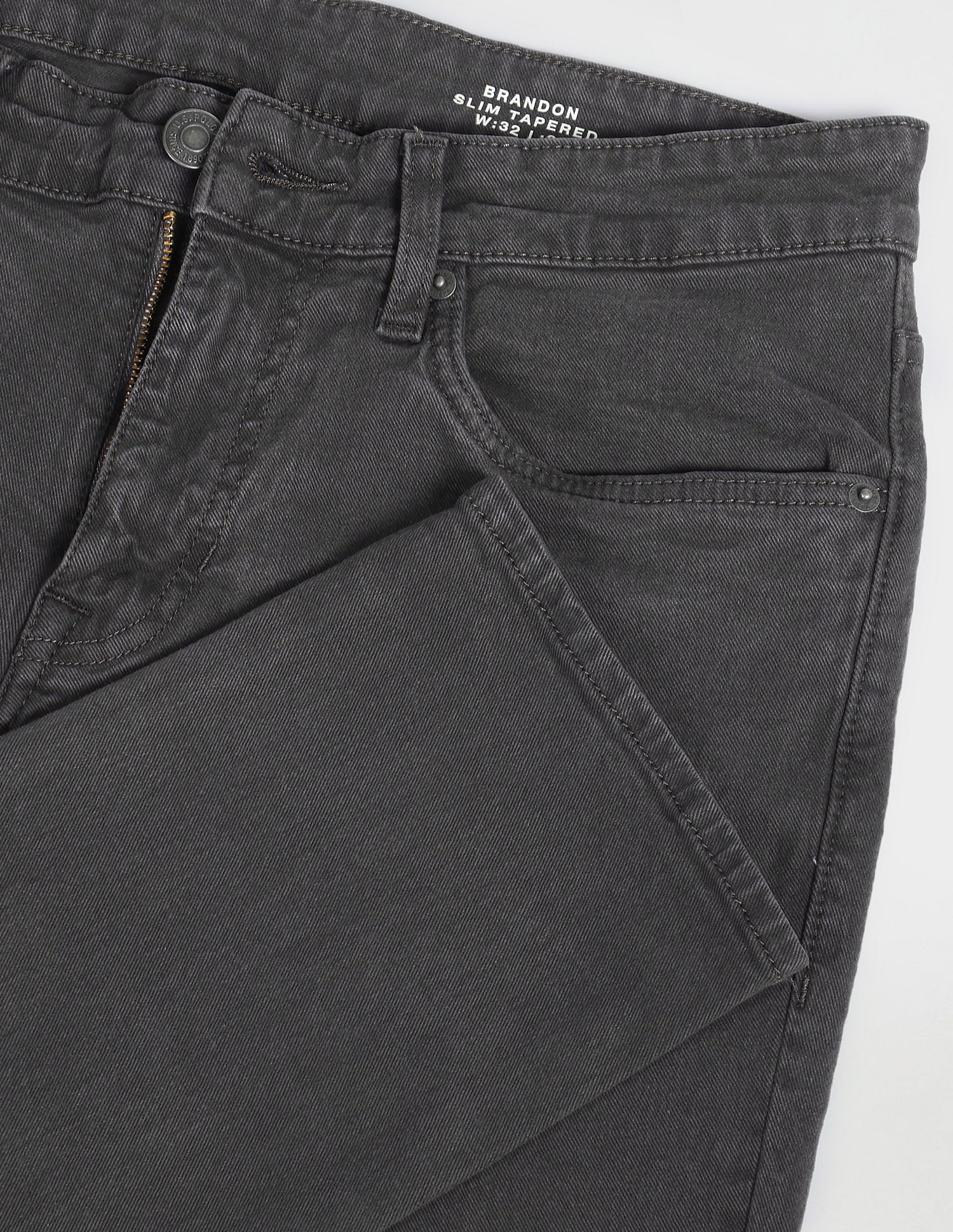 U.S. Polo Assn. Denim Co. Brandon Slim Tapered Fit Grey Jeans