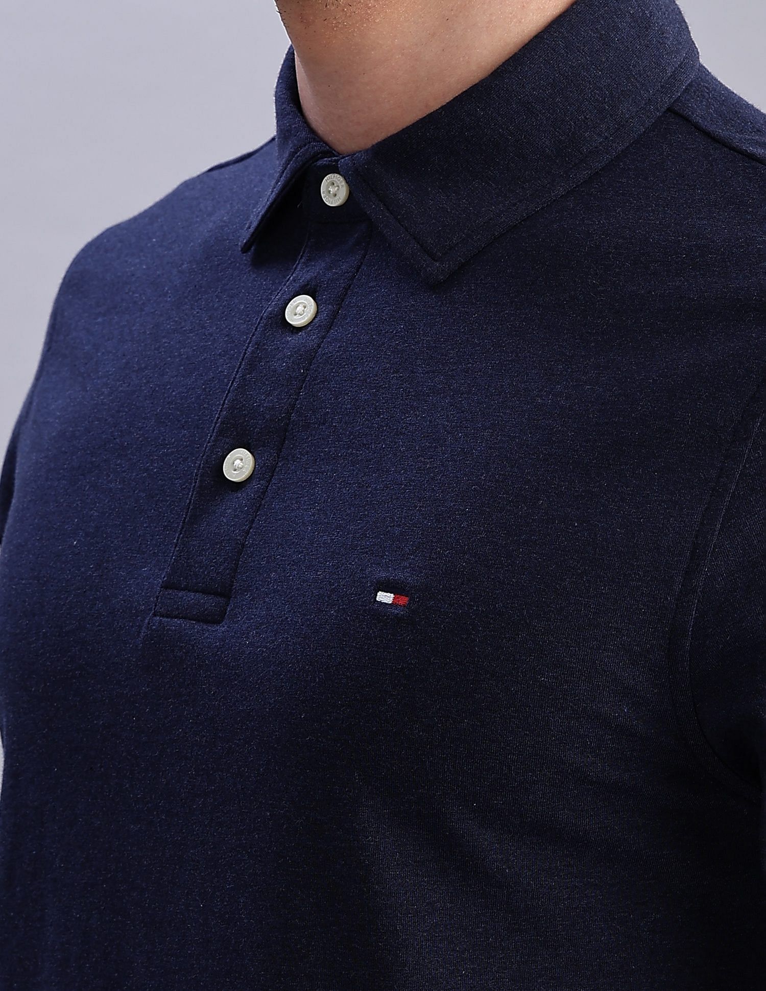 Tommy Hilfiger Solid Regular-Fit Cotton Polo Shirts