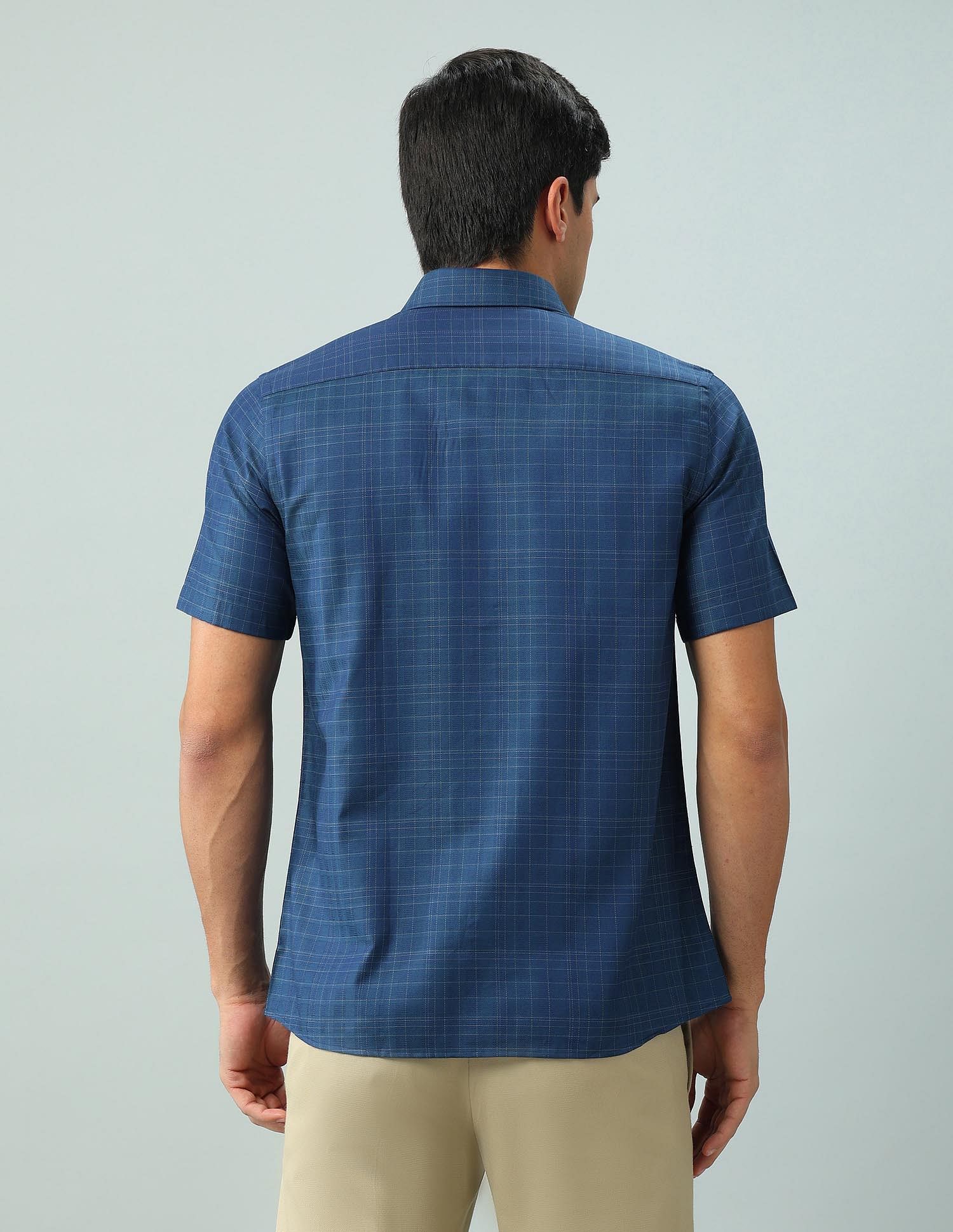 Arrow Liberty Classic Regular Fit Graph Checked Shirt