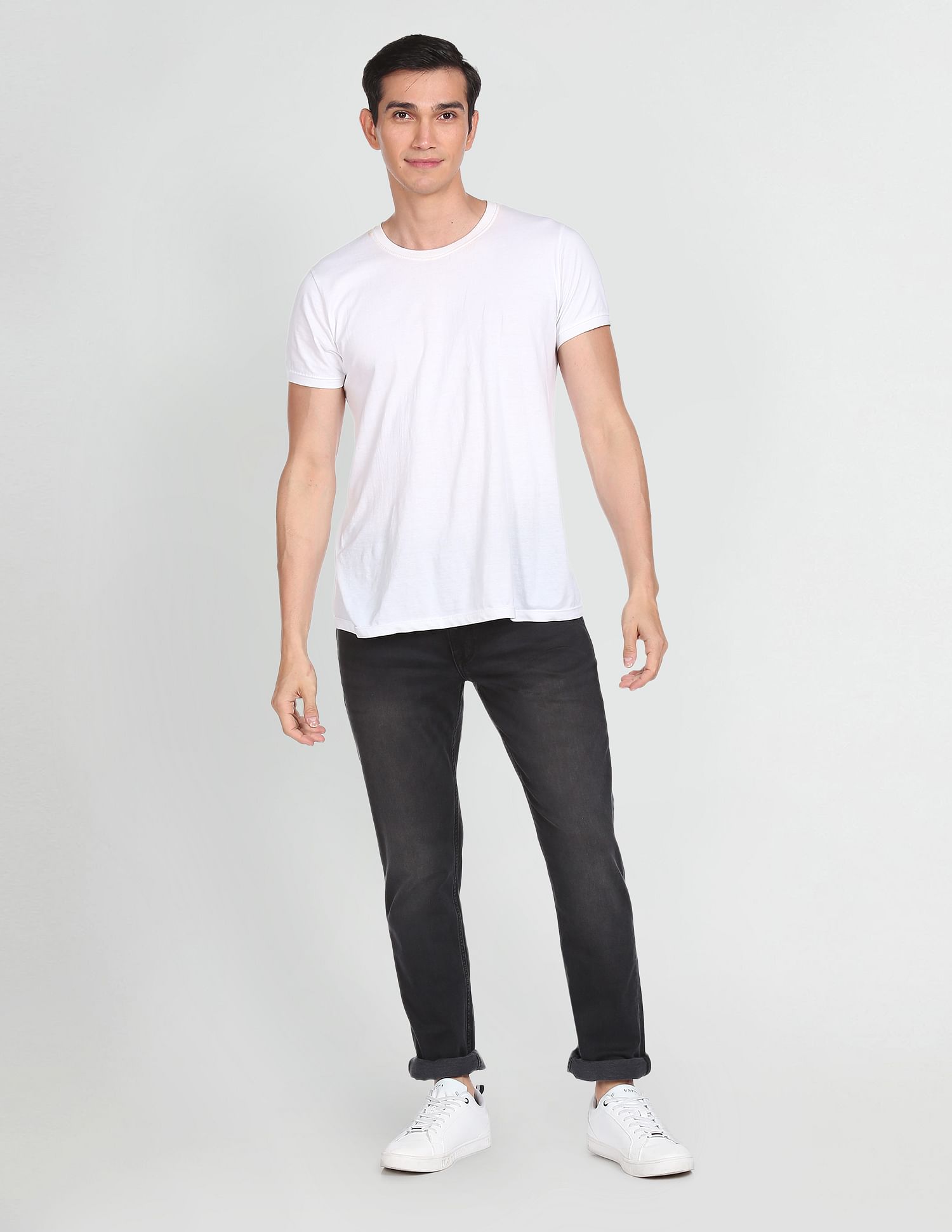 U.S. Polo Assn. Denim Co. Brandon Slim Tapered Fit Black Jeans