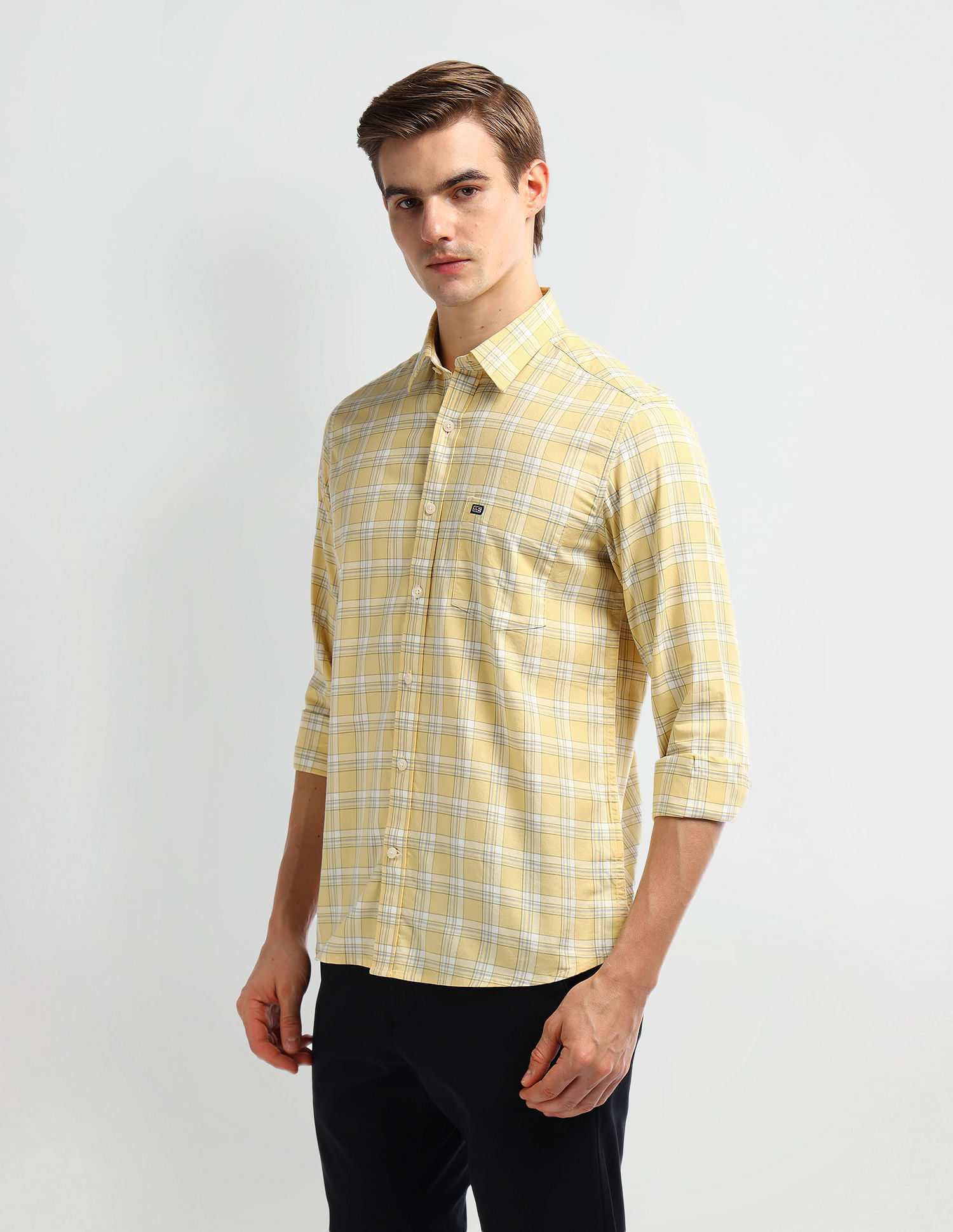 Arrow Sport Manhattan Slim Fit Cotton Shirt