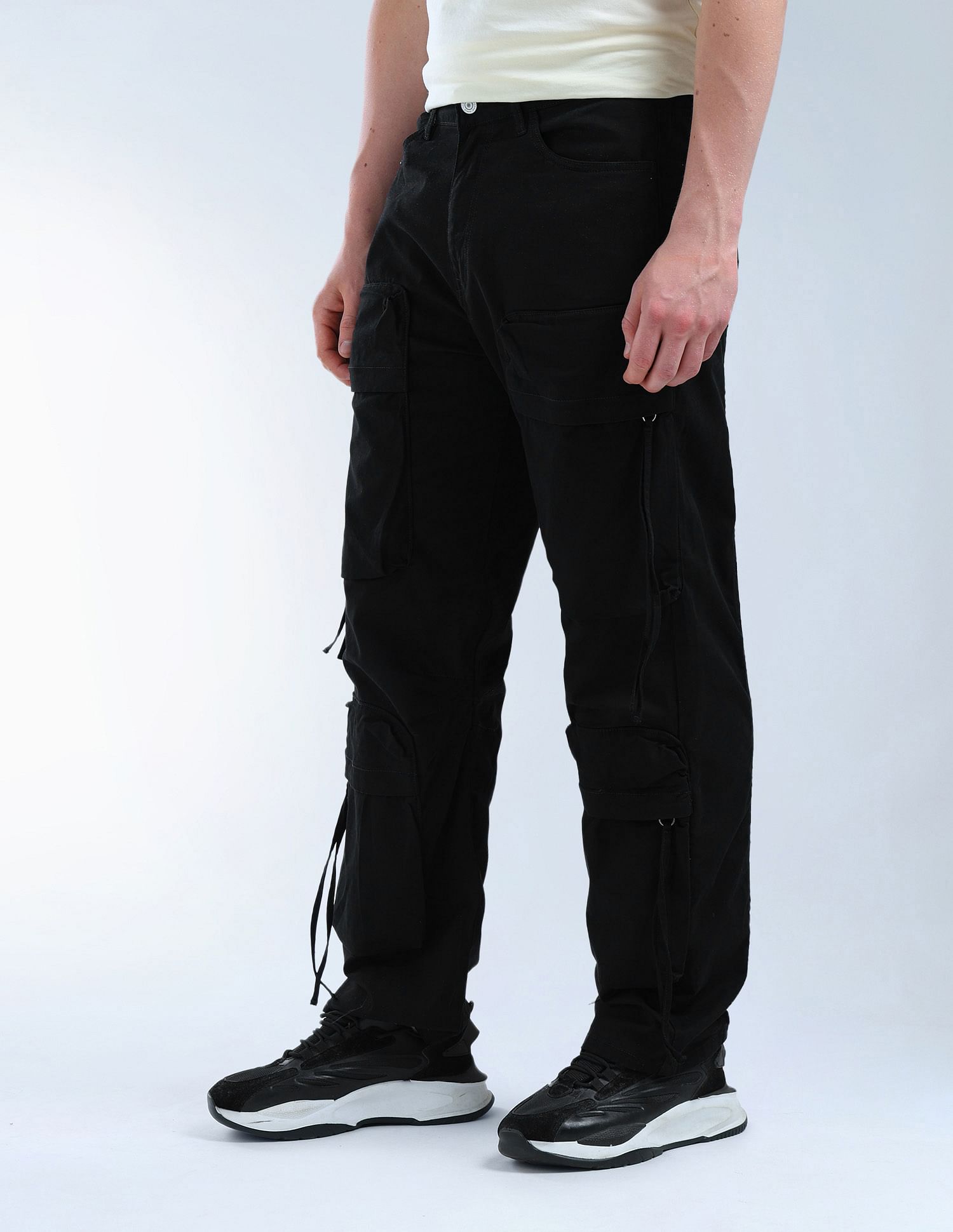 Flying Machine Cobain Loose Fit Mid Rise Cargo