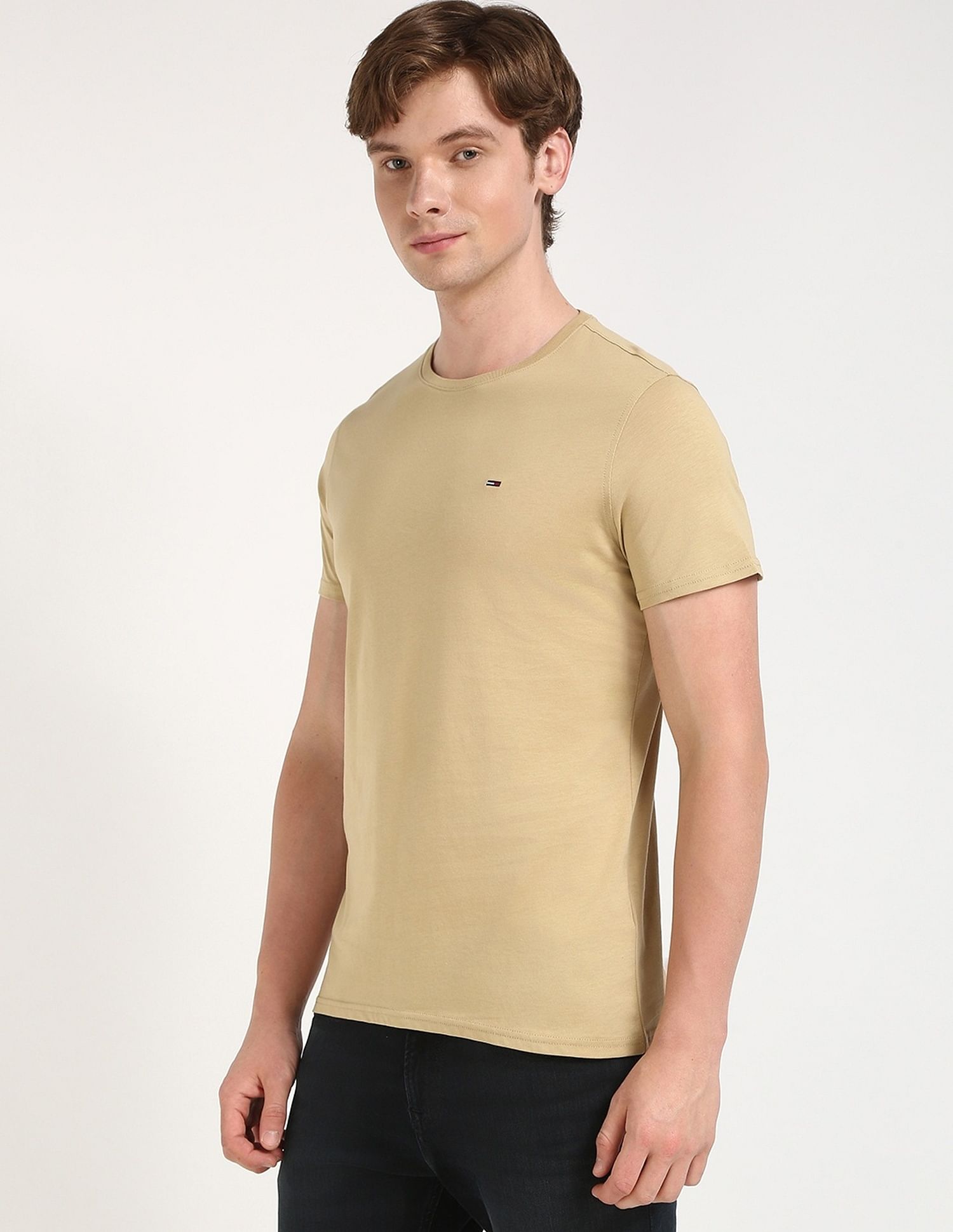Tommy Hilfiger Solid Slim-Fit Cotton T-Shirt