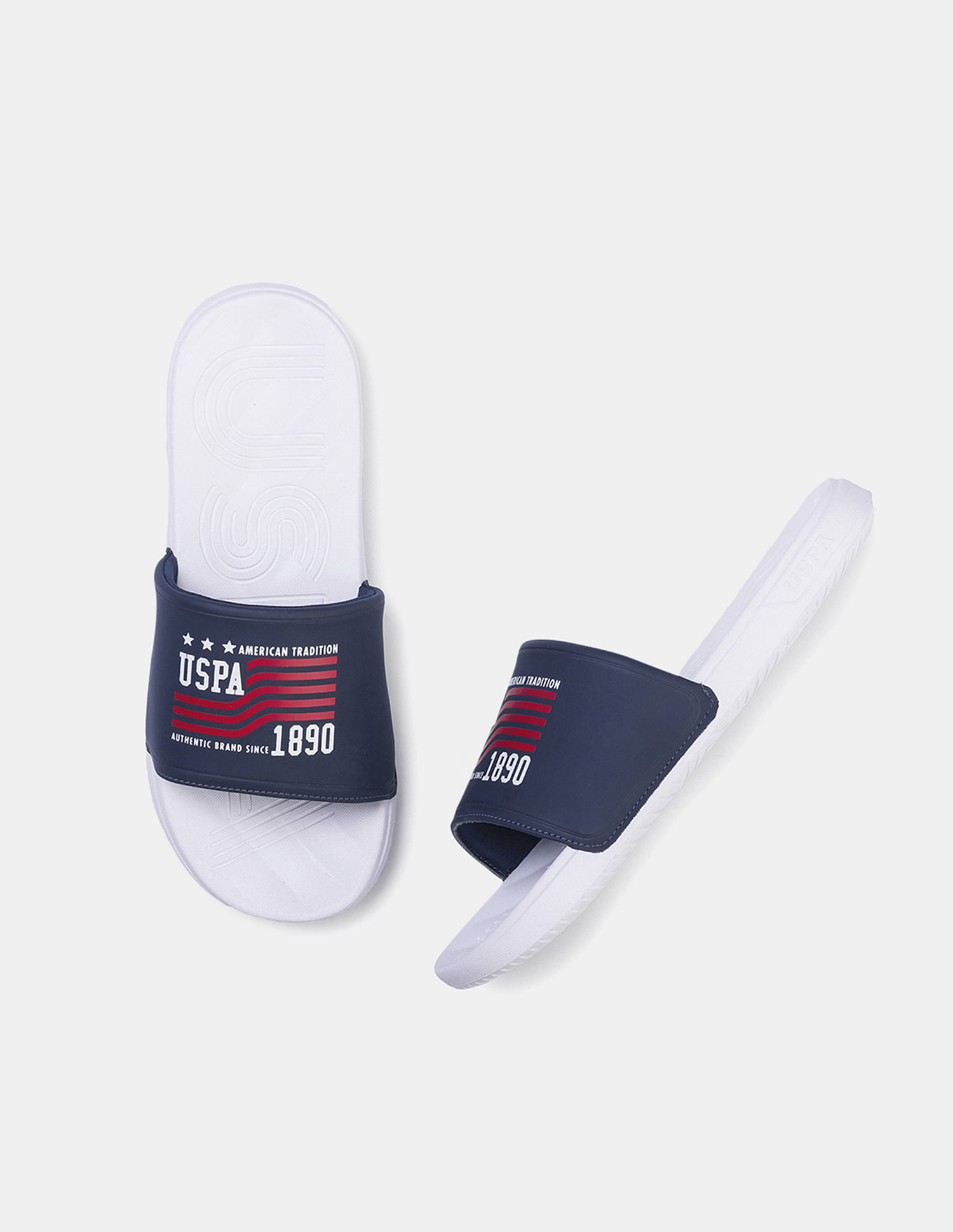 U.S. Polo Assn. Men Brand Printed Axer Slippers