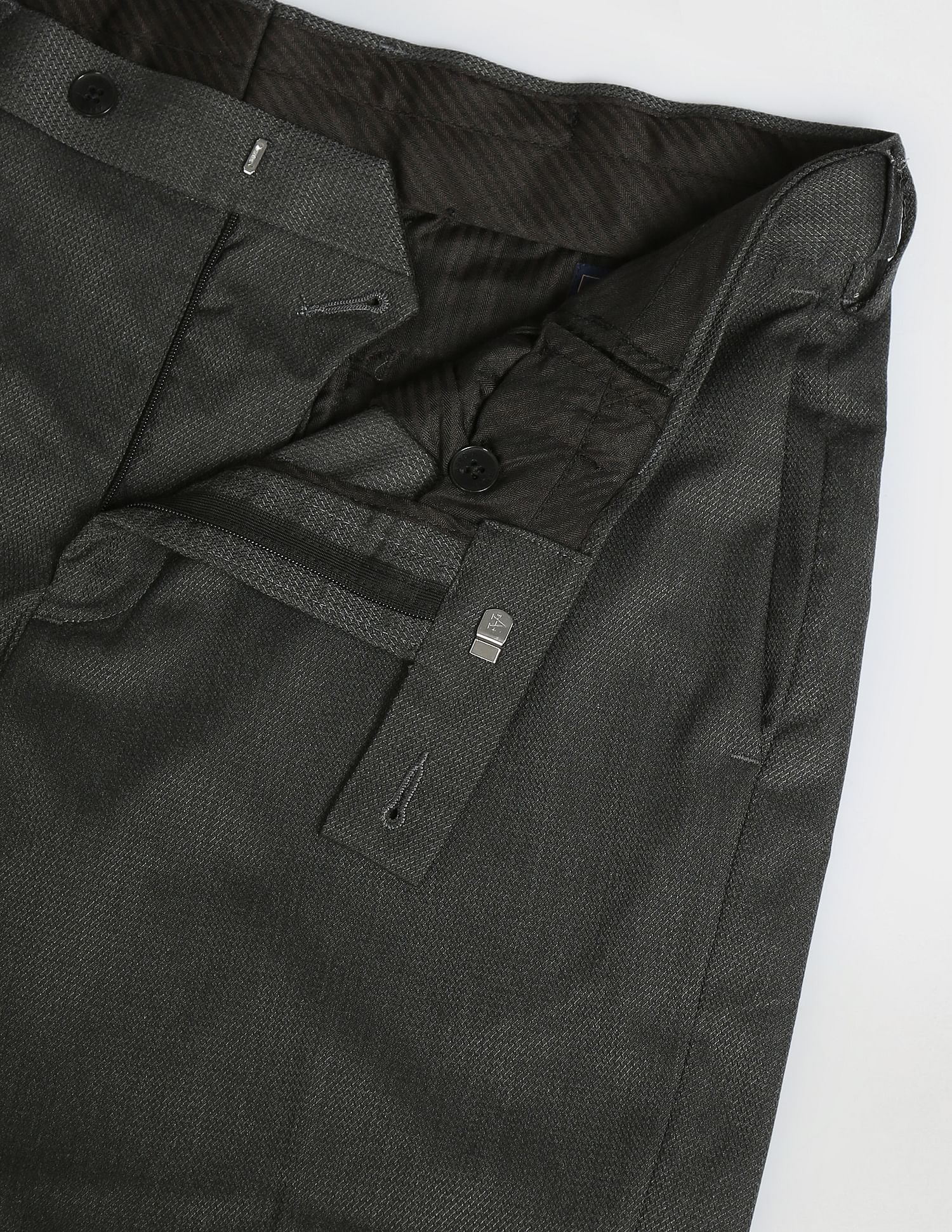 Arrow Dobby Hudson Regular Fit Trousers