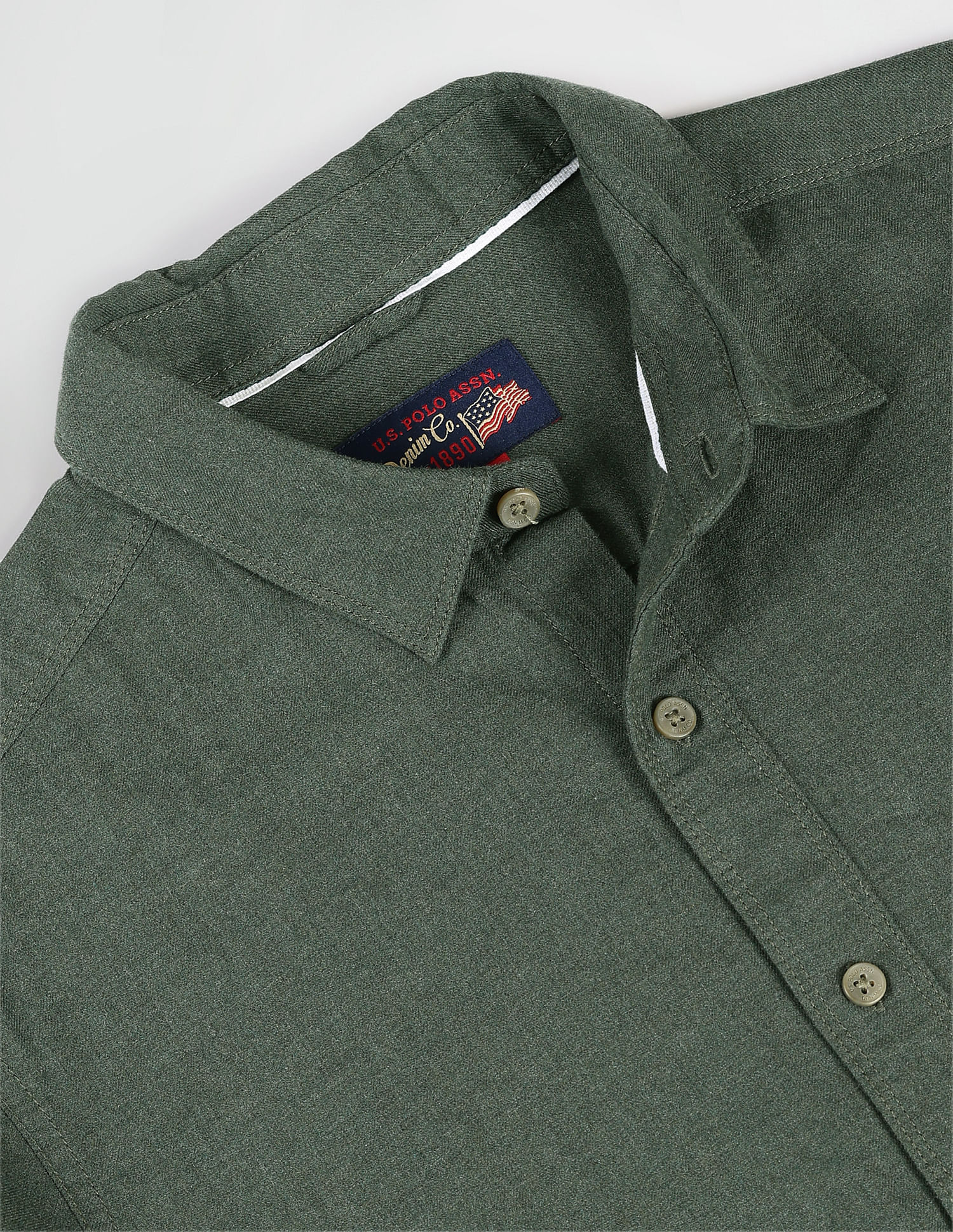 U.S. Polo Assn. Denim Co. Cotton Twill Slim Fit Shirt