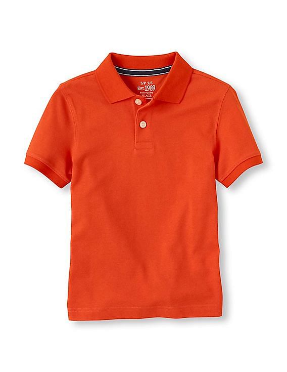 childrens orange polo shirts
