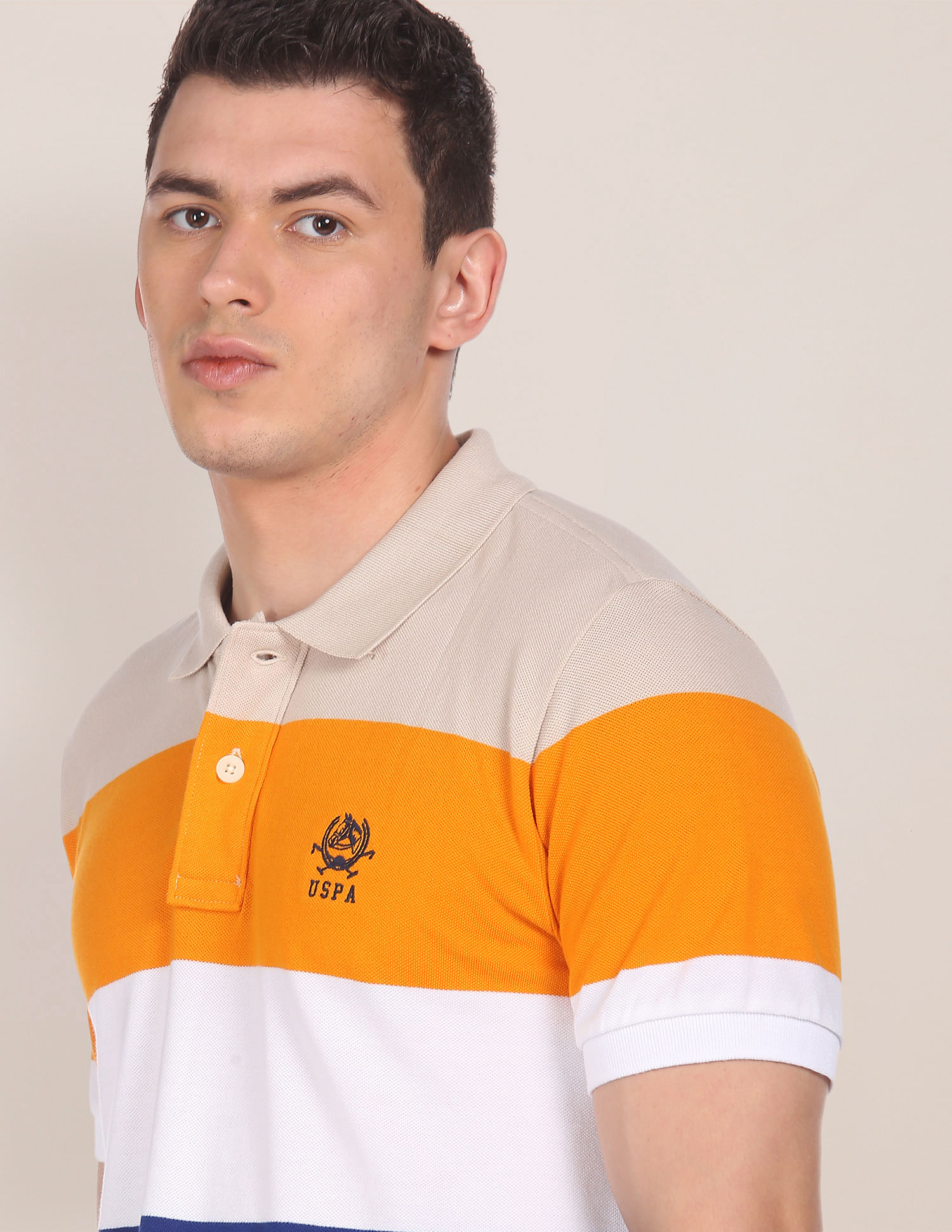 U.S. Polo Assn. Striped Cotton Polo Shirt