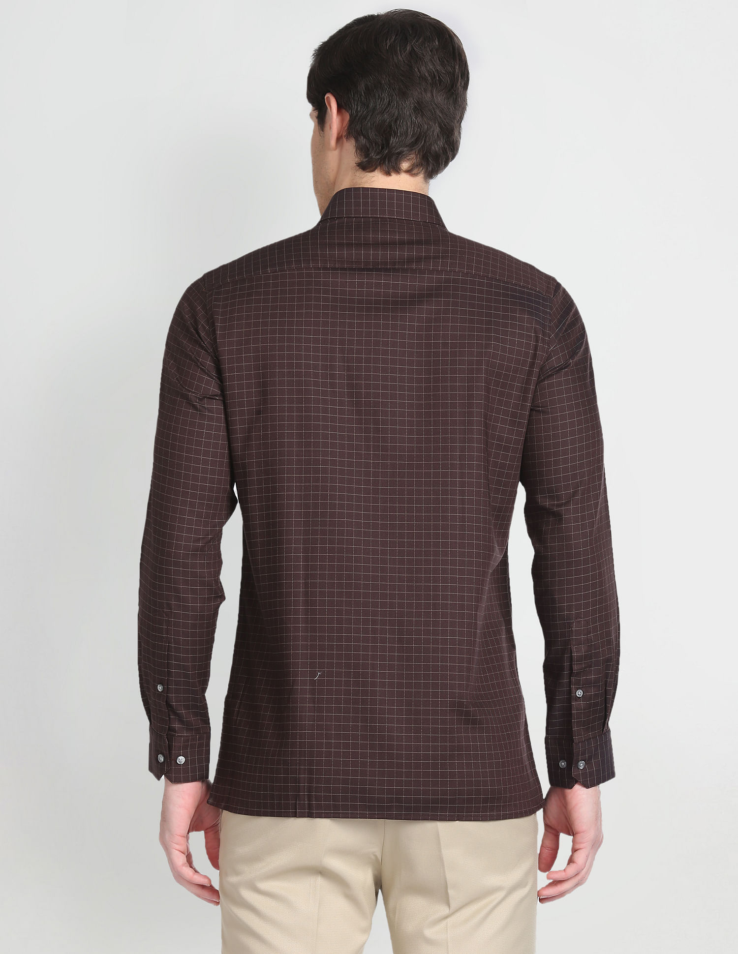 Arrow Graph Check Twill Formal Shirt