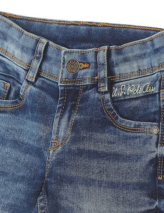 U.S. Polo Assn. Kids Mid Rise Regular Fit Jeans