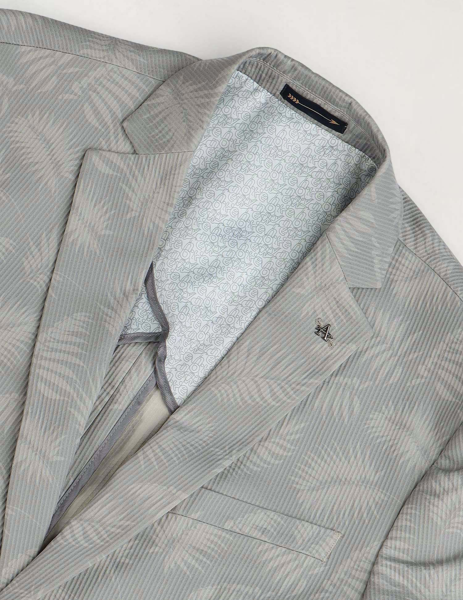 Arrow Zero Calorie Slim Fit All over printed Blazer