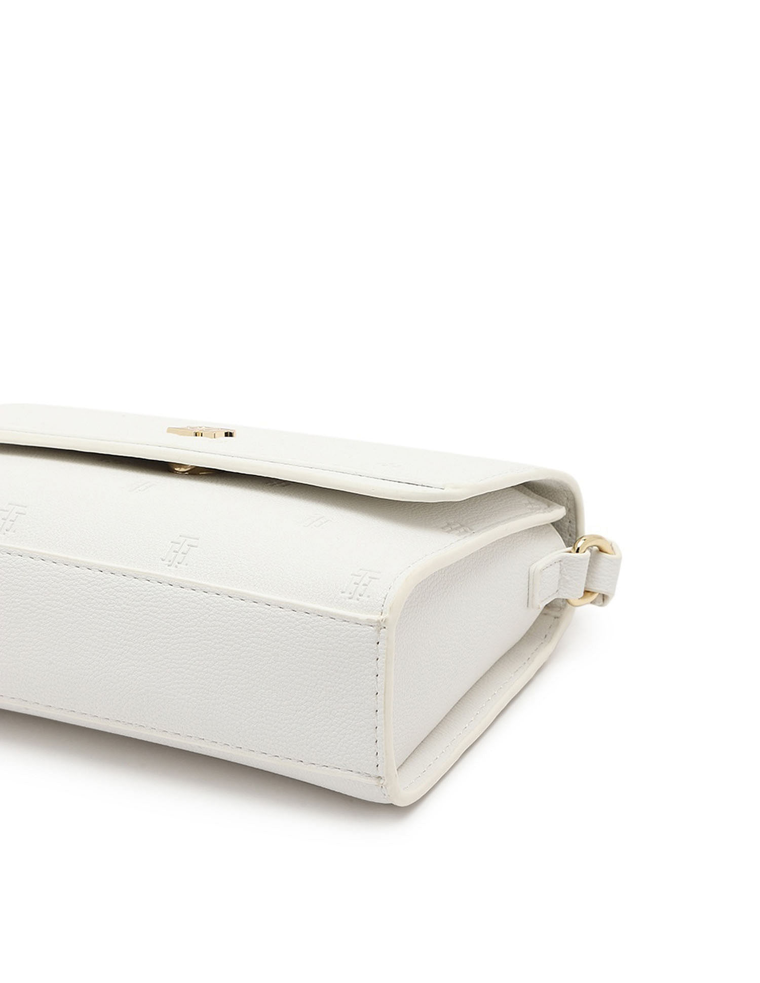 Tommy Hilfiger Textured White PU Sling Bag