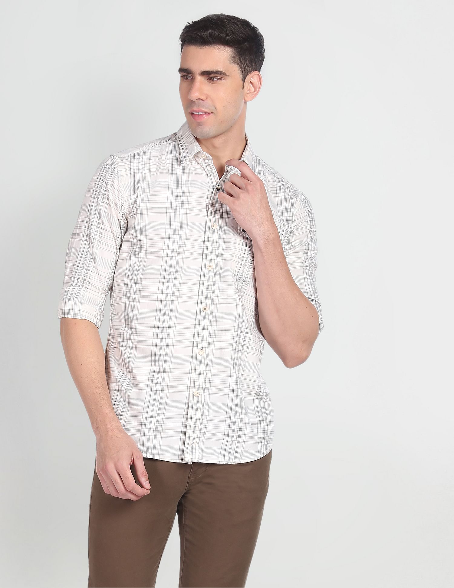 Arrow Sports Pure Cotton Manhattan Slim Fit Shirt