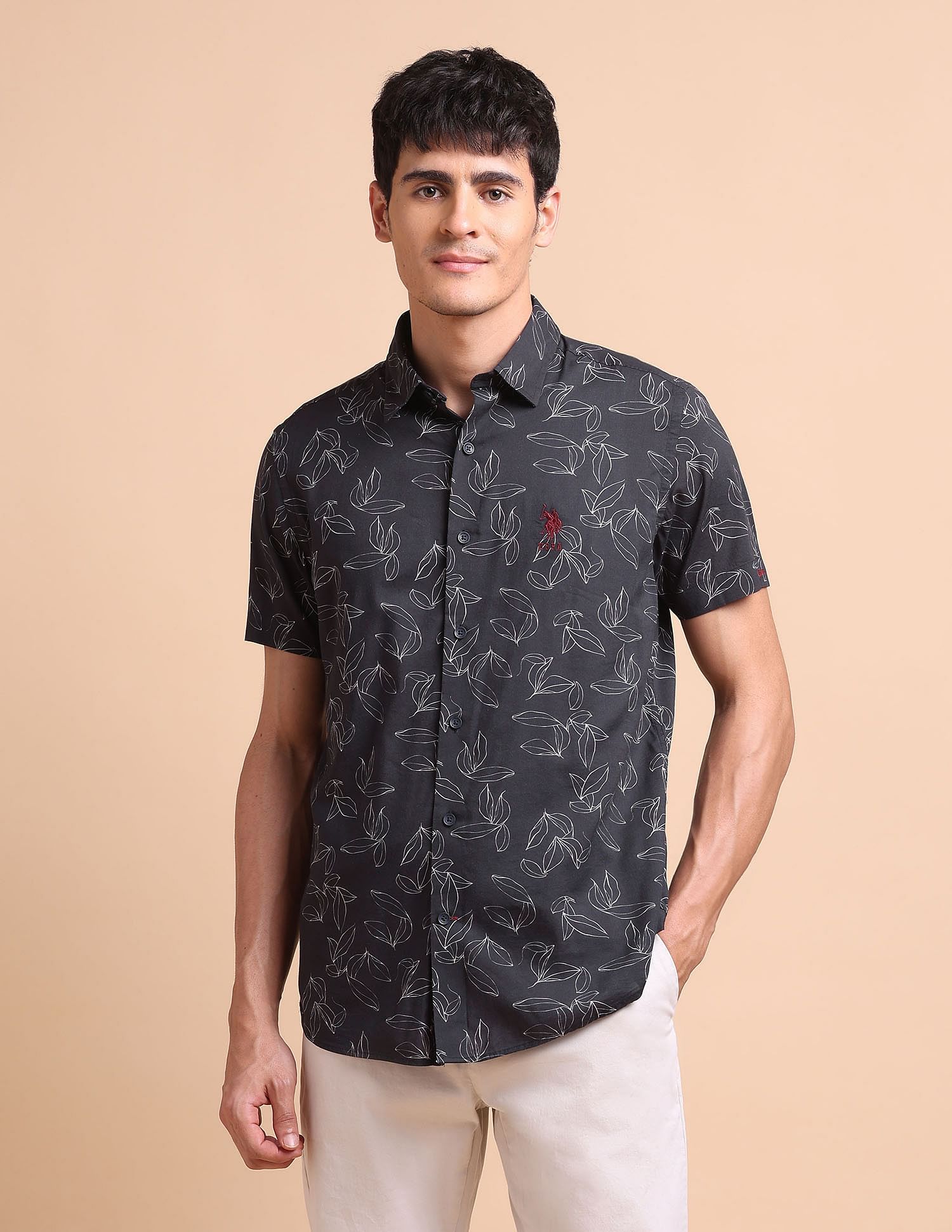 U.S. Polo Assn. Denim Co. Manhattan Slim Fit All-Over Shirt