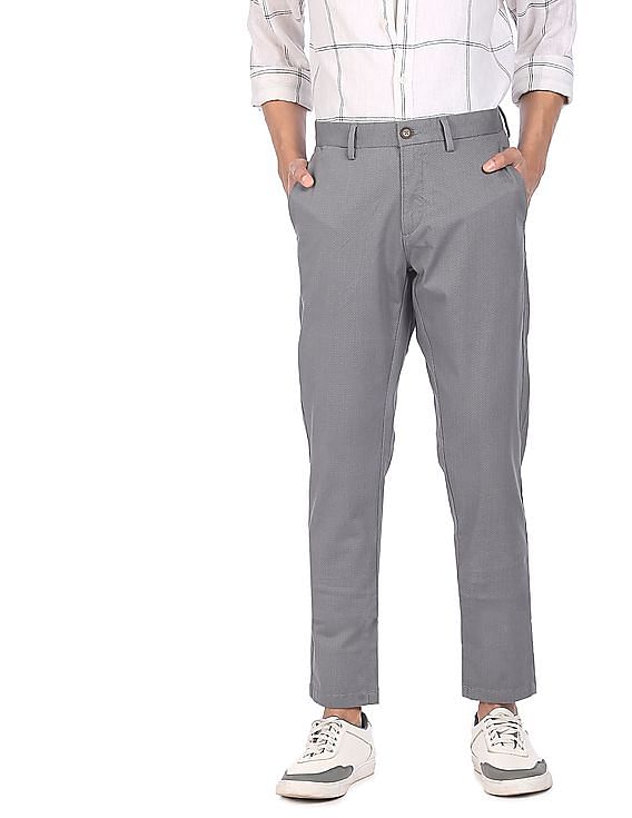 Buy US Polo Assn Mid Rise Patterned Weave Formal Trousers  NNNOWcom