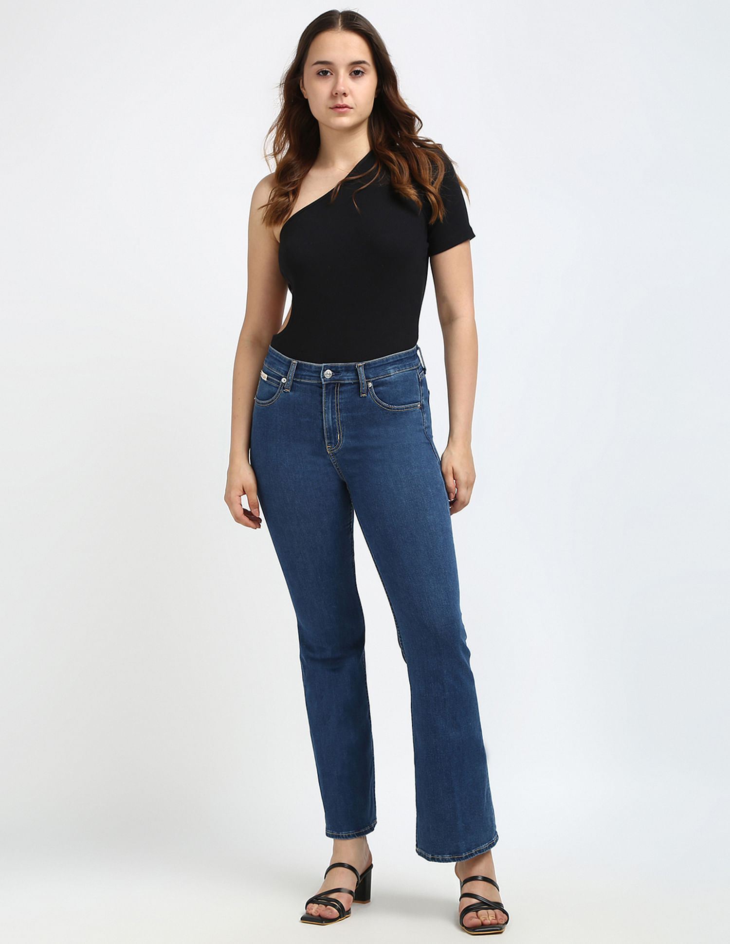 Calvin Klein Jeans High Rise Flared Jeans