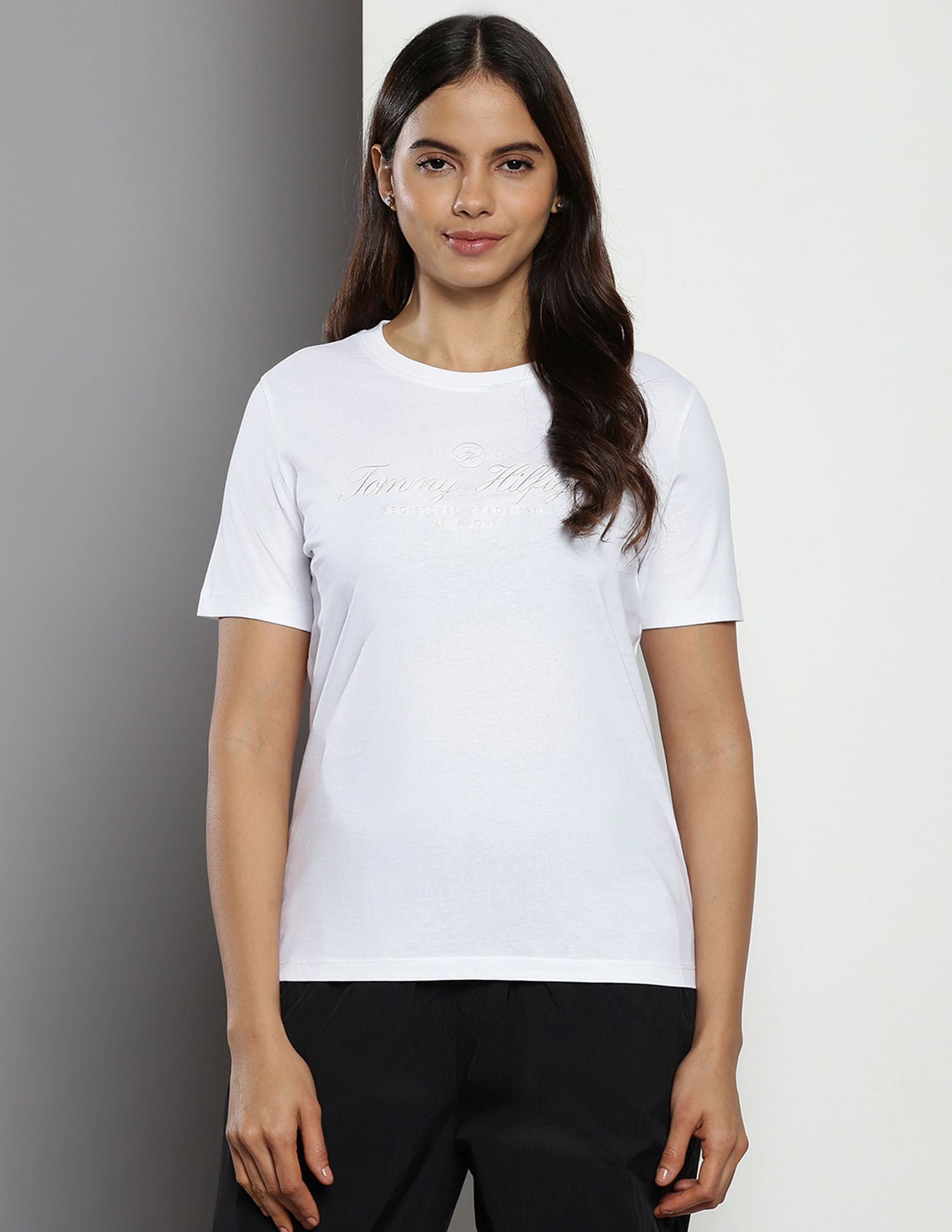 Tommy Hilfiger Script Logo Organic Cotton T-Shirt