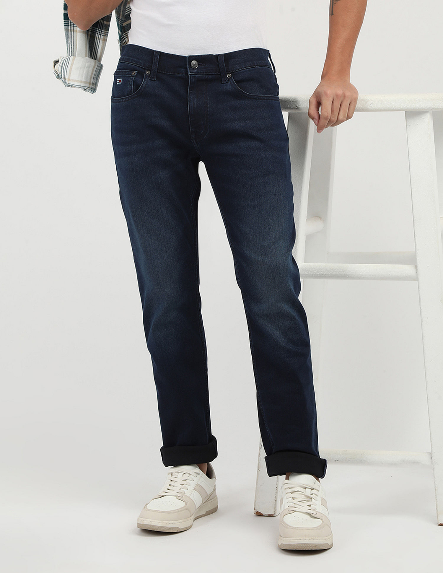 Tommy Hilfiger Slim Fit Dark Wash Jeans