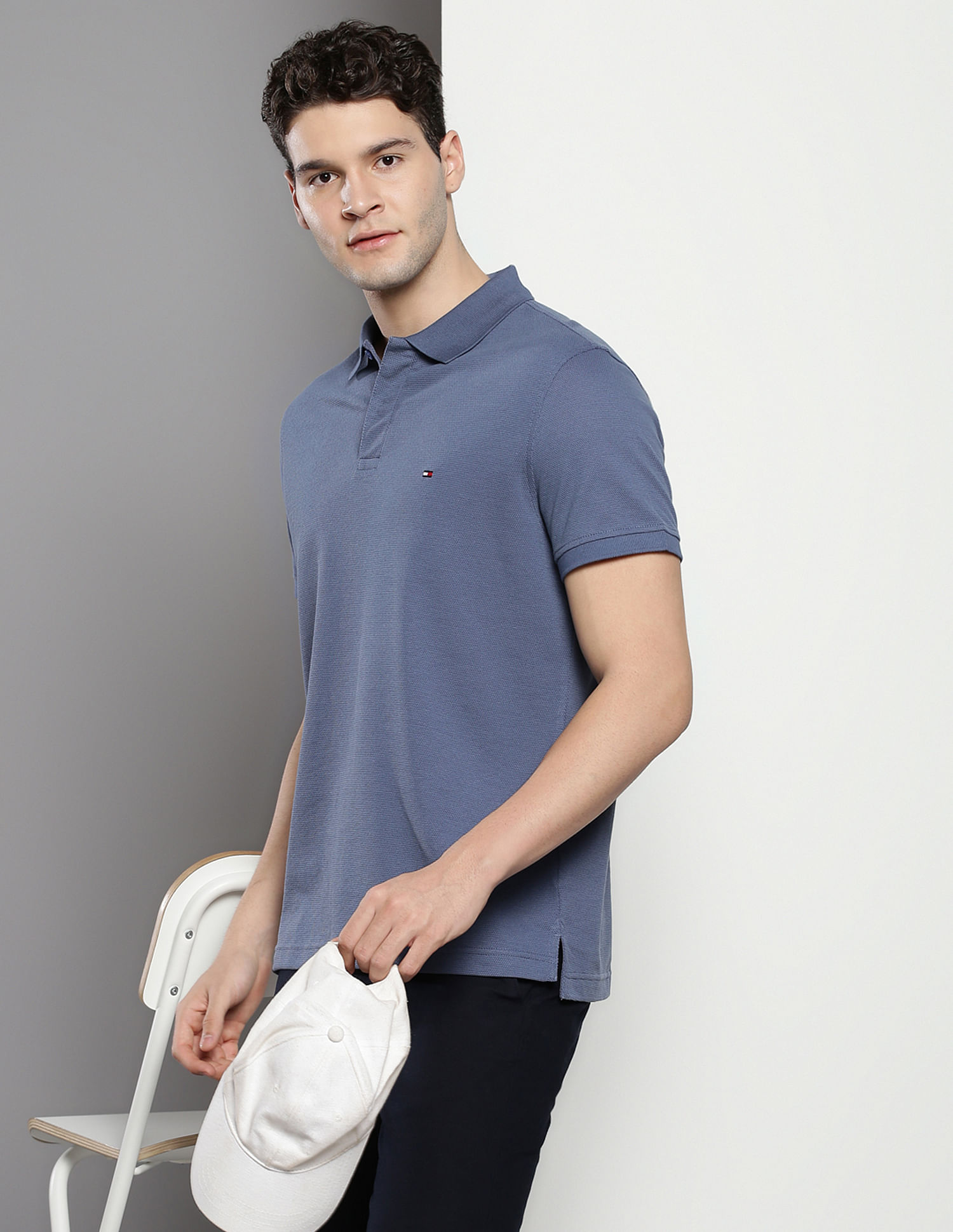 Tommy Hilfiger Sustainable Boucle Solid Polo Shirt