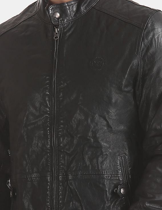 U.S. Polo Assn. Leather Biker Jacket