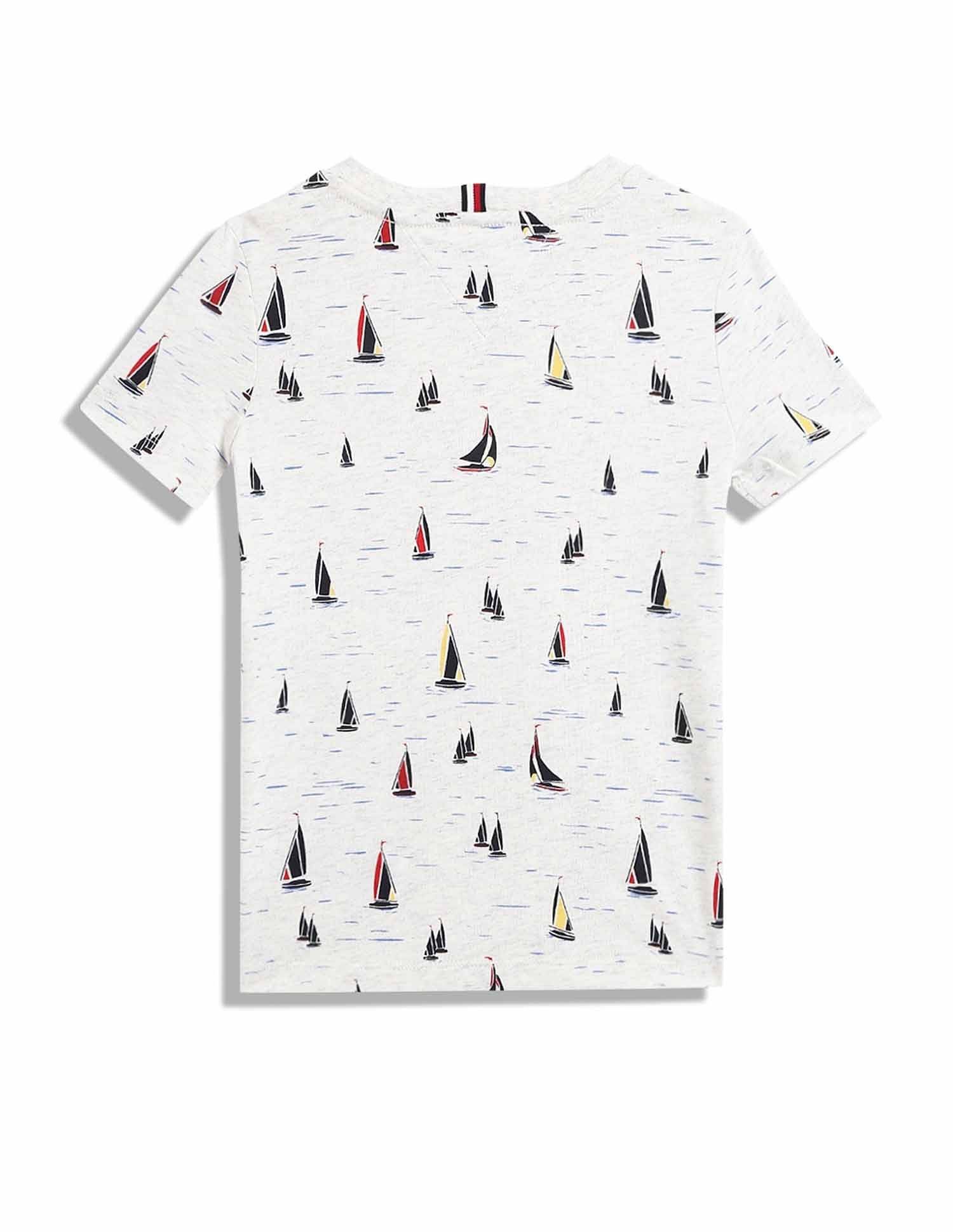 Tommy Hilfiger Kids Boys Printed Regular-Fit Cotton T-Shirt