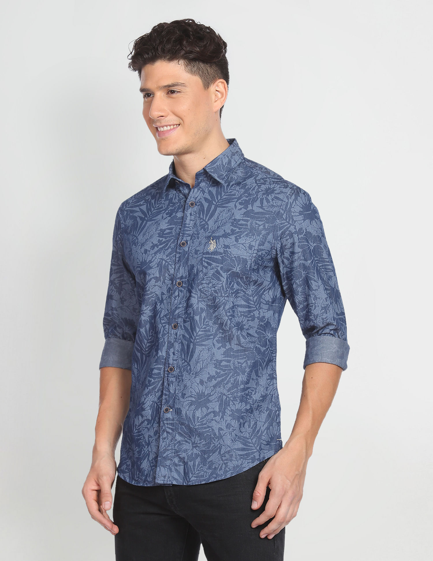 U.S. Polo Assn. Denim Co. Classic Floral Print Shirt