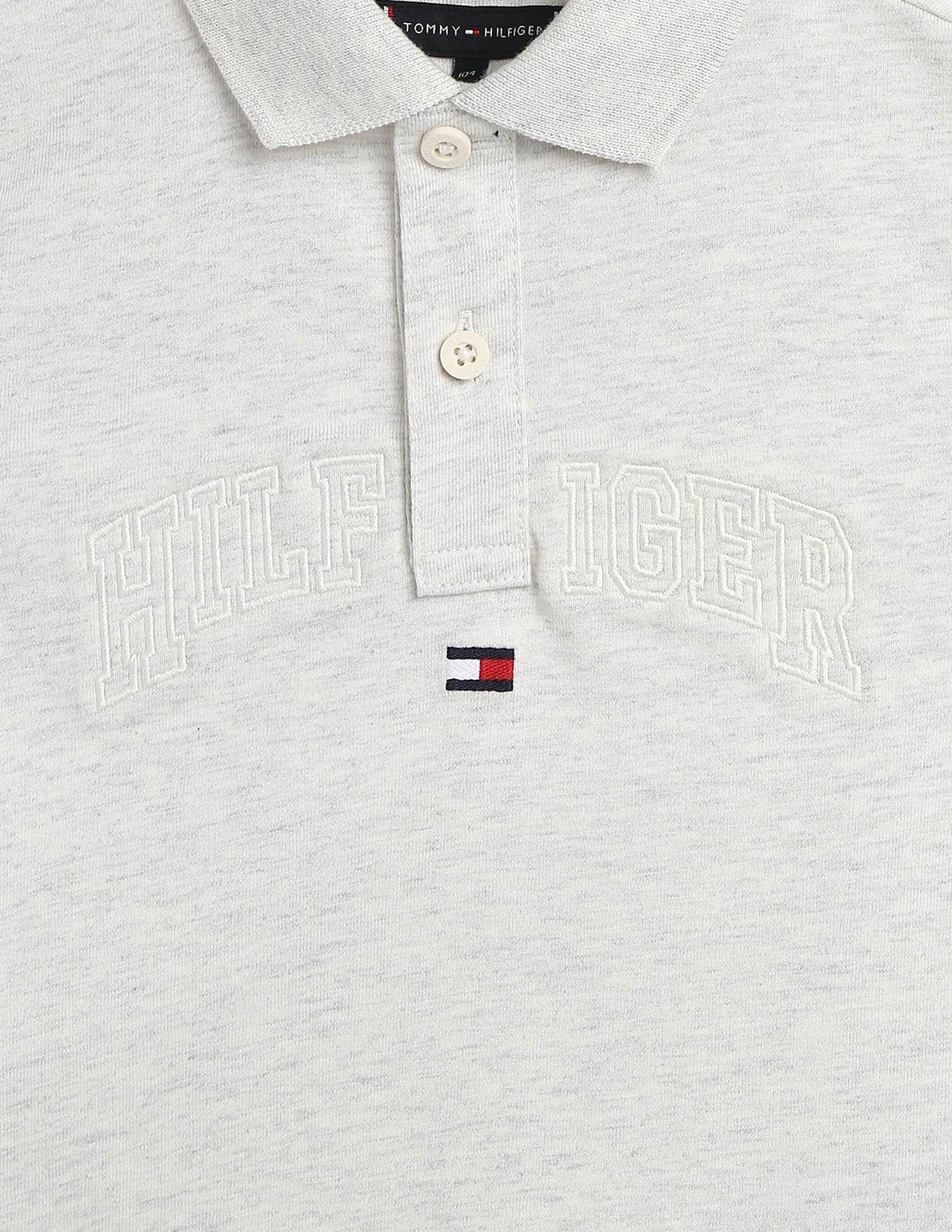 Tommy Hilfiger Kids Boys Logo Regular-Fit Cotton Polo T-Shirt
