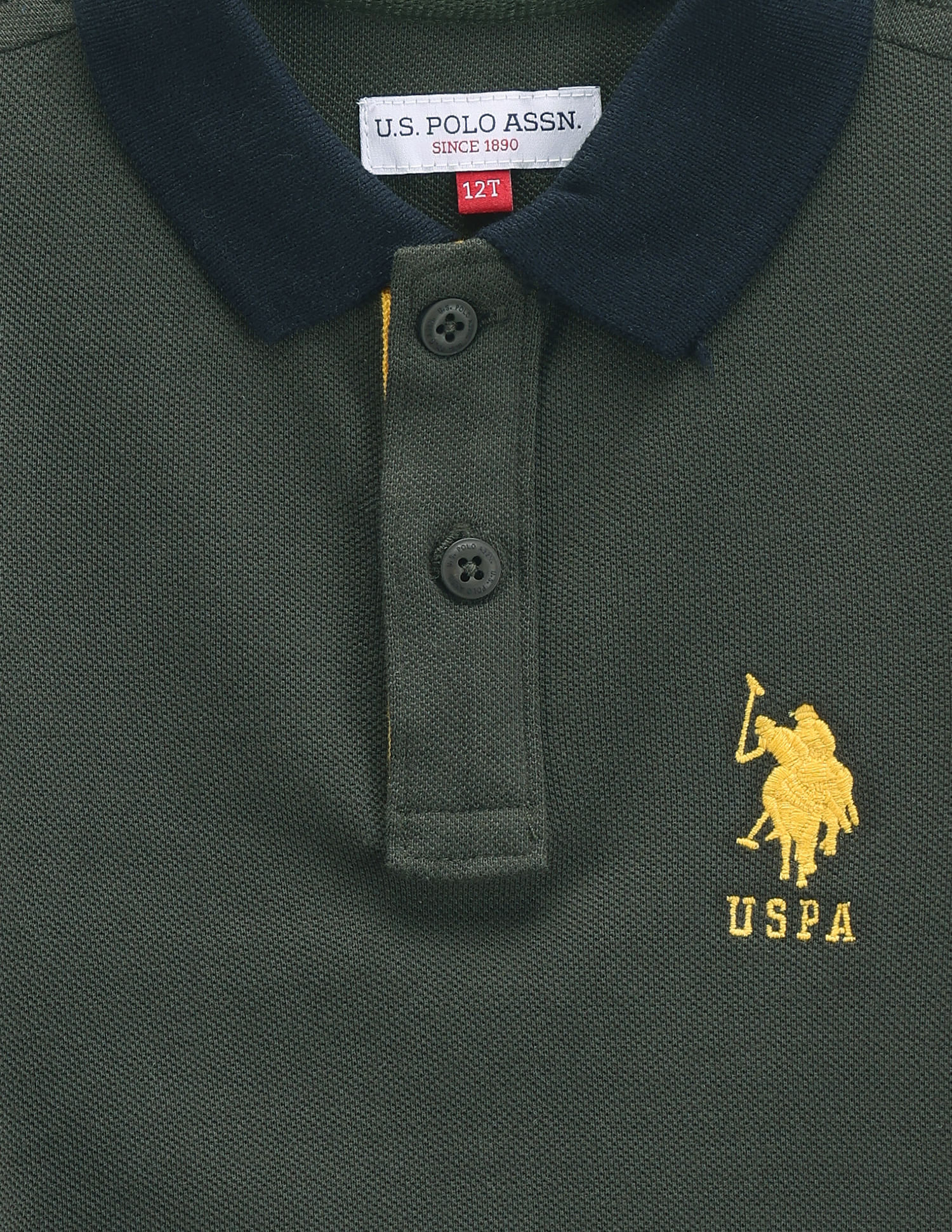 U.S. Polo Assn. Kids Boys Long Sleeve Solid Polo Shirt