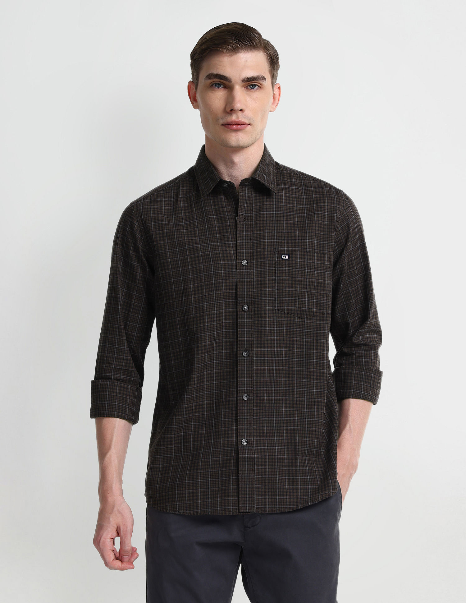 Arrow Sport Slim Fit Pure Cotton Shirt