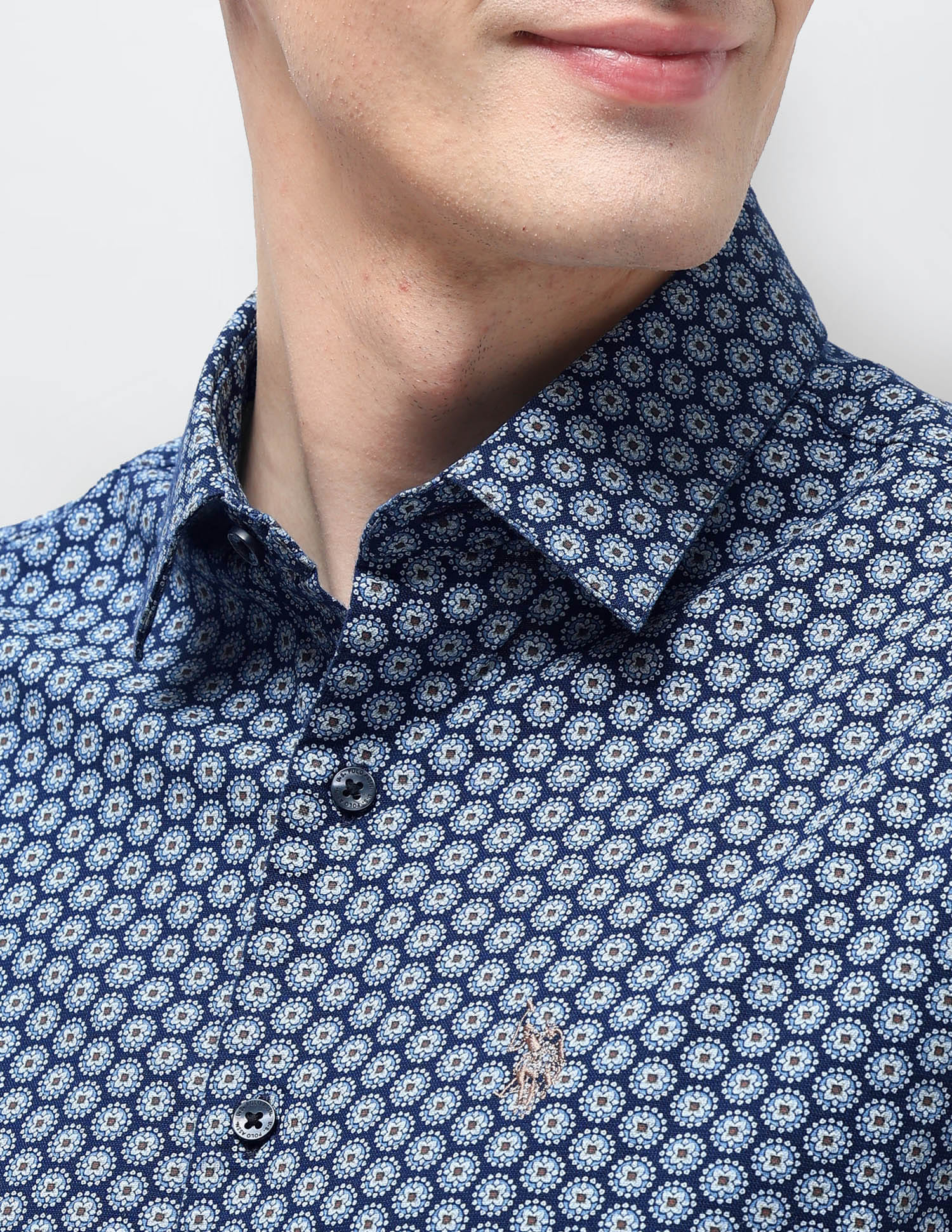 Buy U.S. Polo Assn. Geometric Printed Oxford Shirt - NNNOW.com