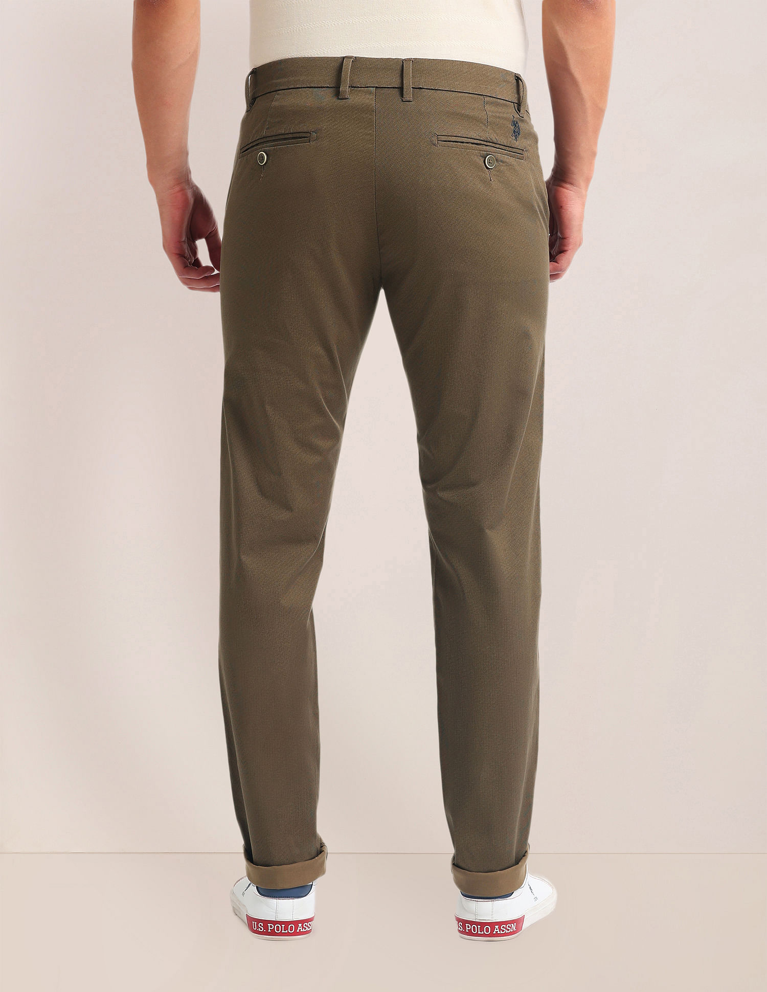 U.S. Polo Assn. Austin Regular Fit Printed Trousers
