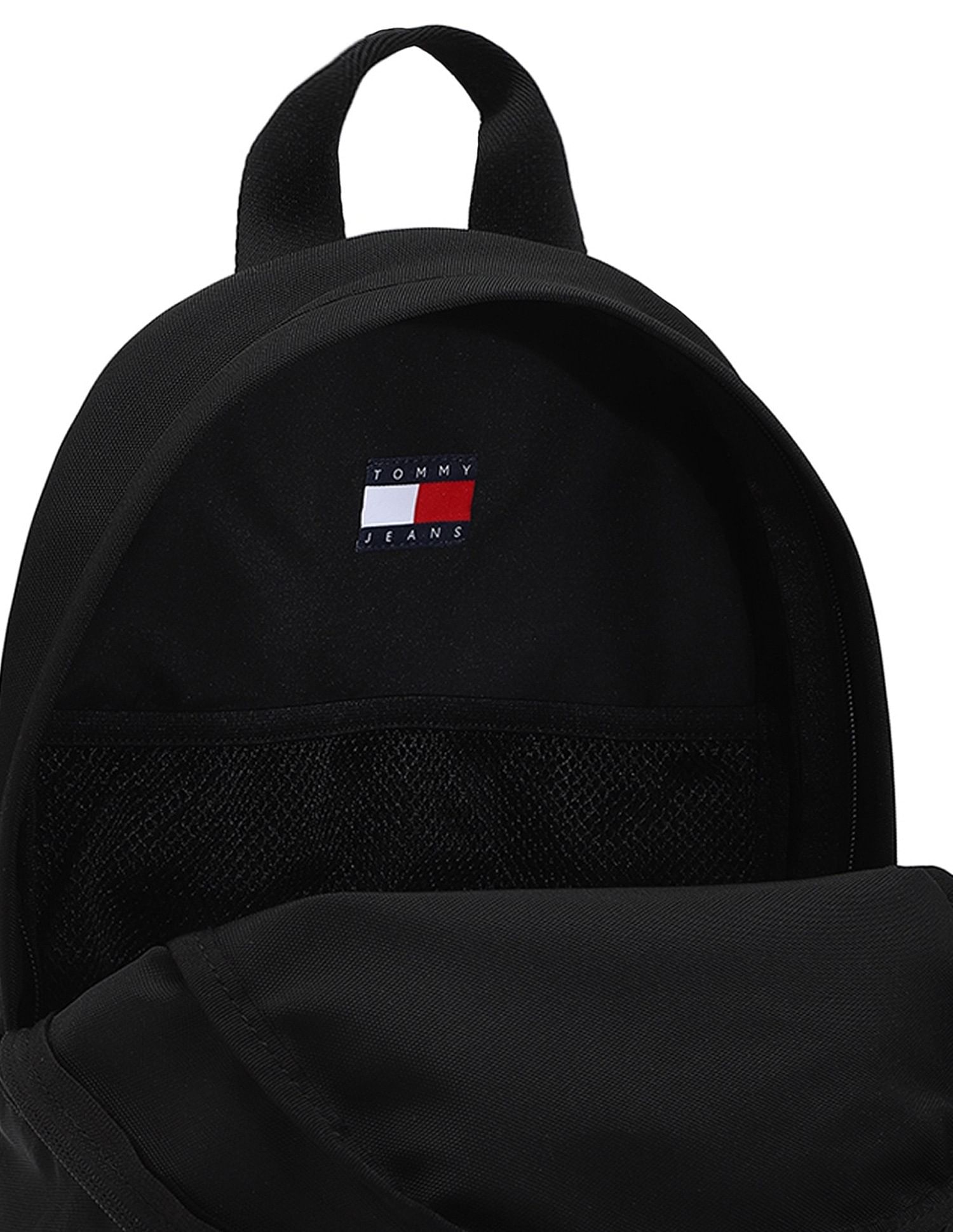 Tommy Hilfiger Solid Black Polyester Backpacks