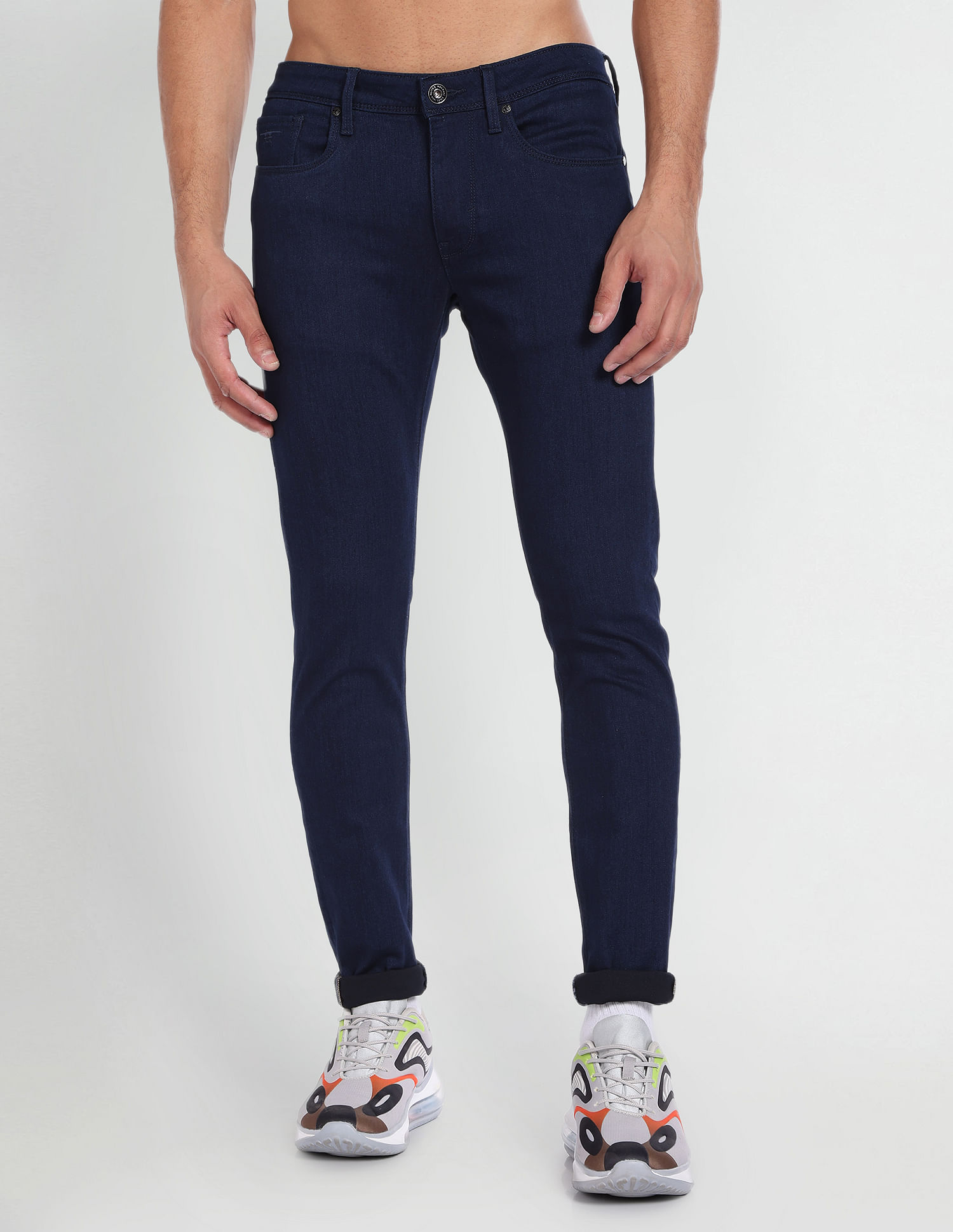Flying Machine Super Skinny Fit Rinsed Jeans