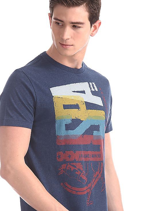 U.S. Polo Assn. Denim Co. Brand Print Crew Neck T-Shirt